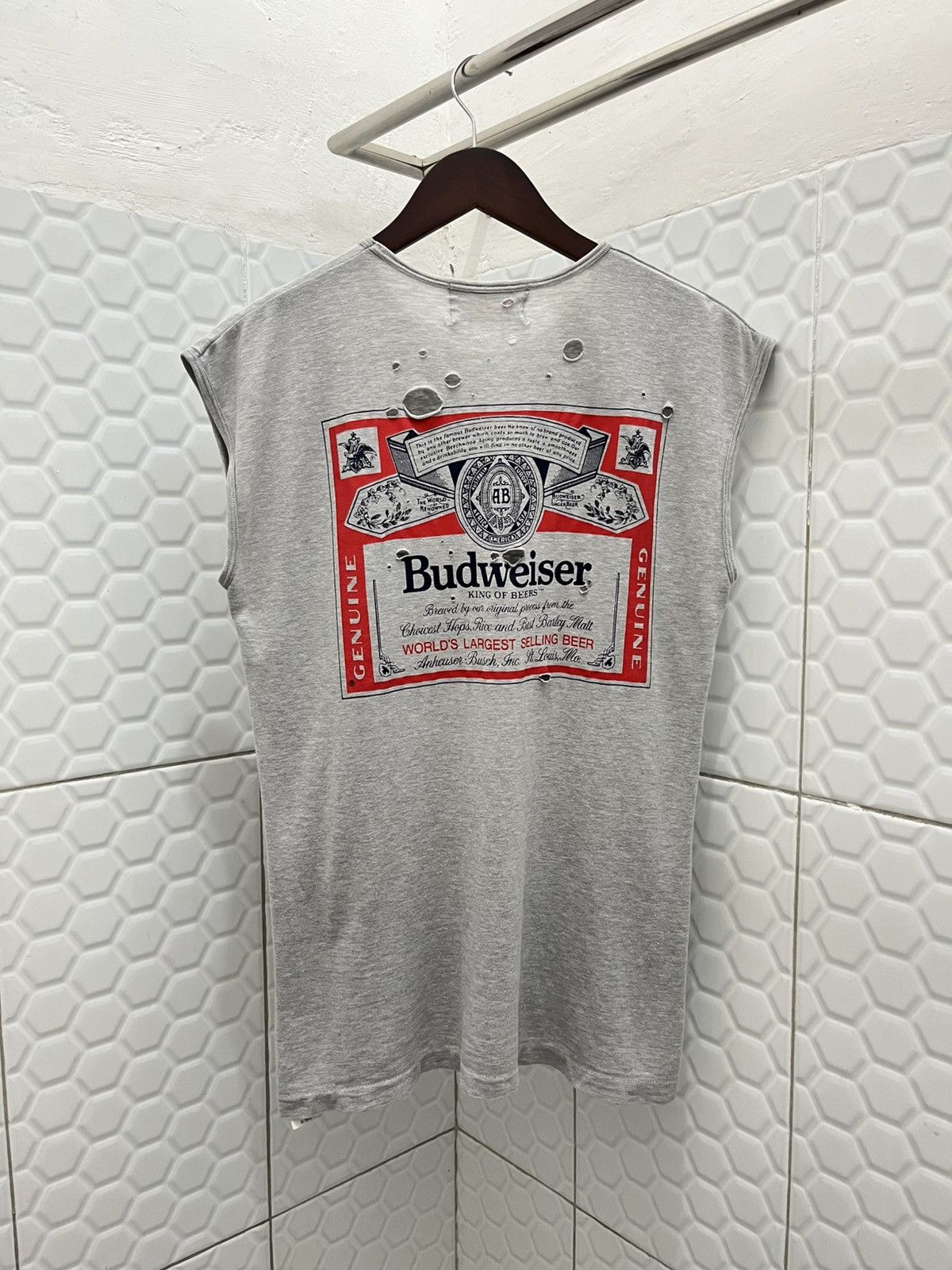 4GSELLER × Budweiser Vintage Thrashed Budweiser Tank Top Size US S / EU 44-46 / 1 - 5 Thumbnail