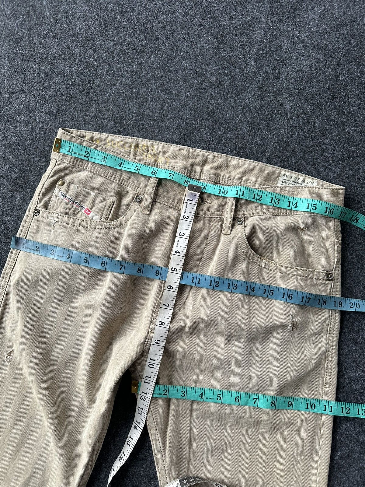 Diesel Rare Diesel Industry Italy Rare Brown Denim 31x34 D200 Size US 31 - 19 Thumbnail