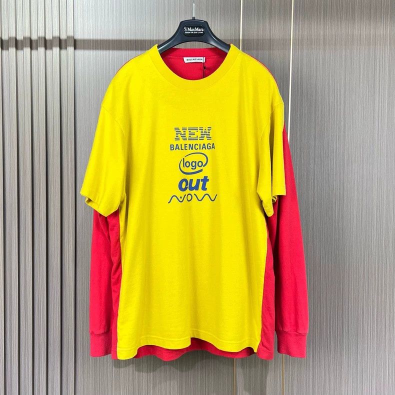 Balenciaga Balenciaga Double Layer Letter Printed Long Sleeve Size US S / EU 44-46 / 1 - 1 Thumbnail
