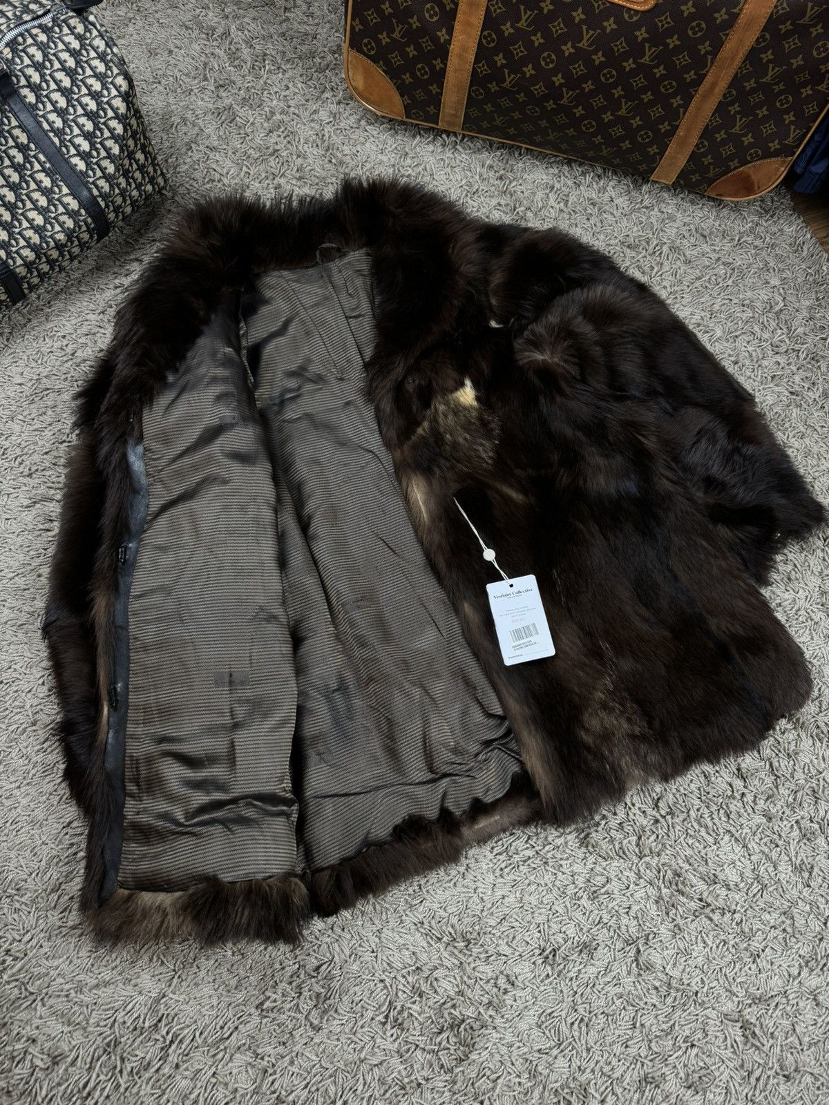 Ermenegildo Zegna Rare archive fur Ermenegildo Zegna original luxury item Size L / US 10 / IT 46 - 2 Thumbnail