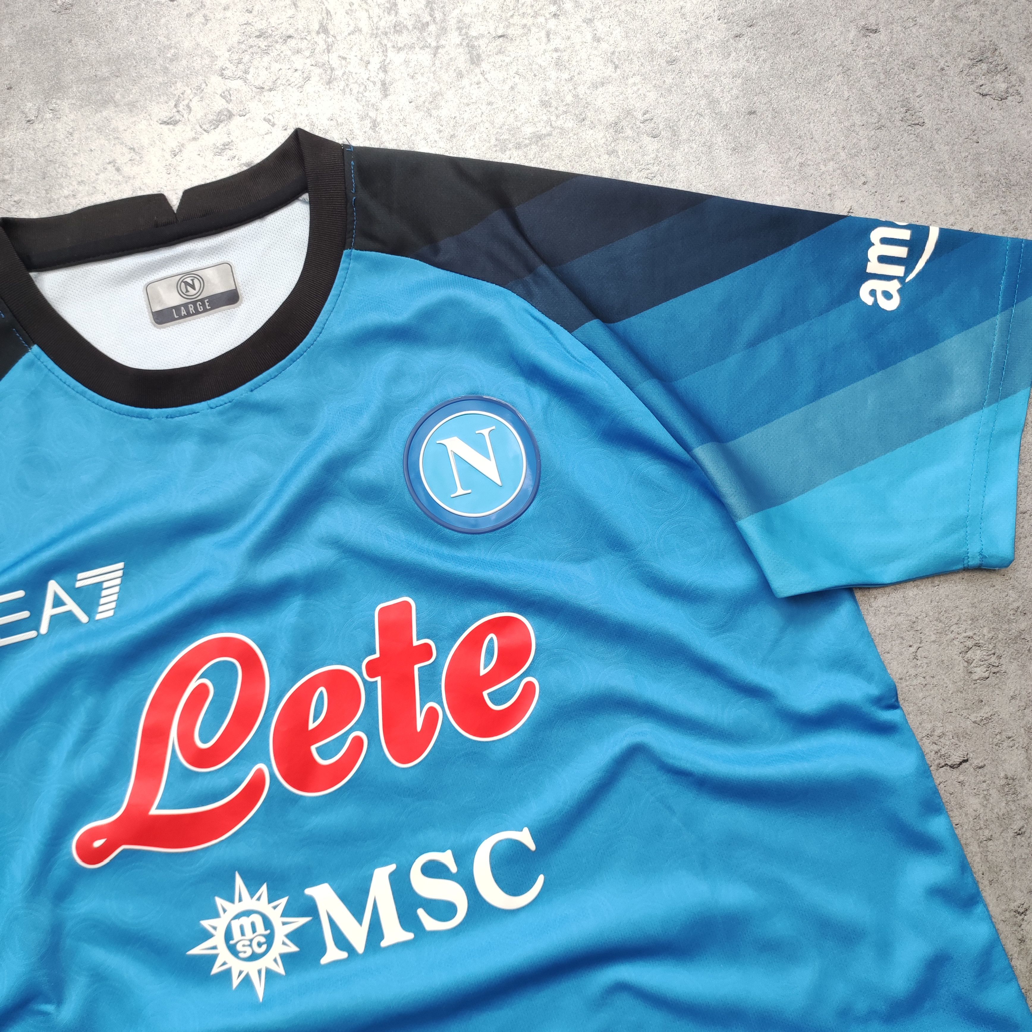 Armani Football Jersey Italy EA7 SSC Napoli 2022/23 Champion Kit Size US L / EU 52-54 / 3 - 4 Thumbnail