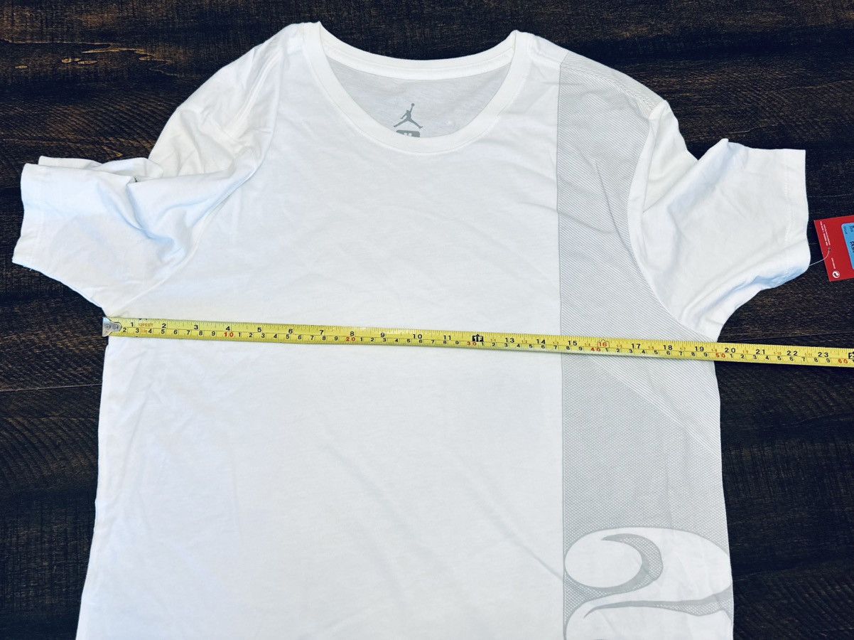 Nike NWT Jordan Pure Money Men's T-Shirt White-Size Medium-Spots- Size US M / EU 48-50 / 2 - 5 Thumbnail