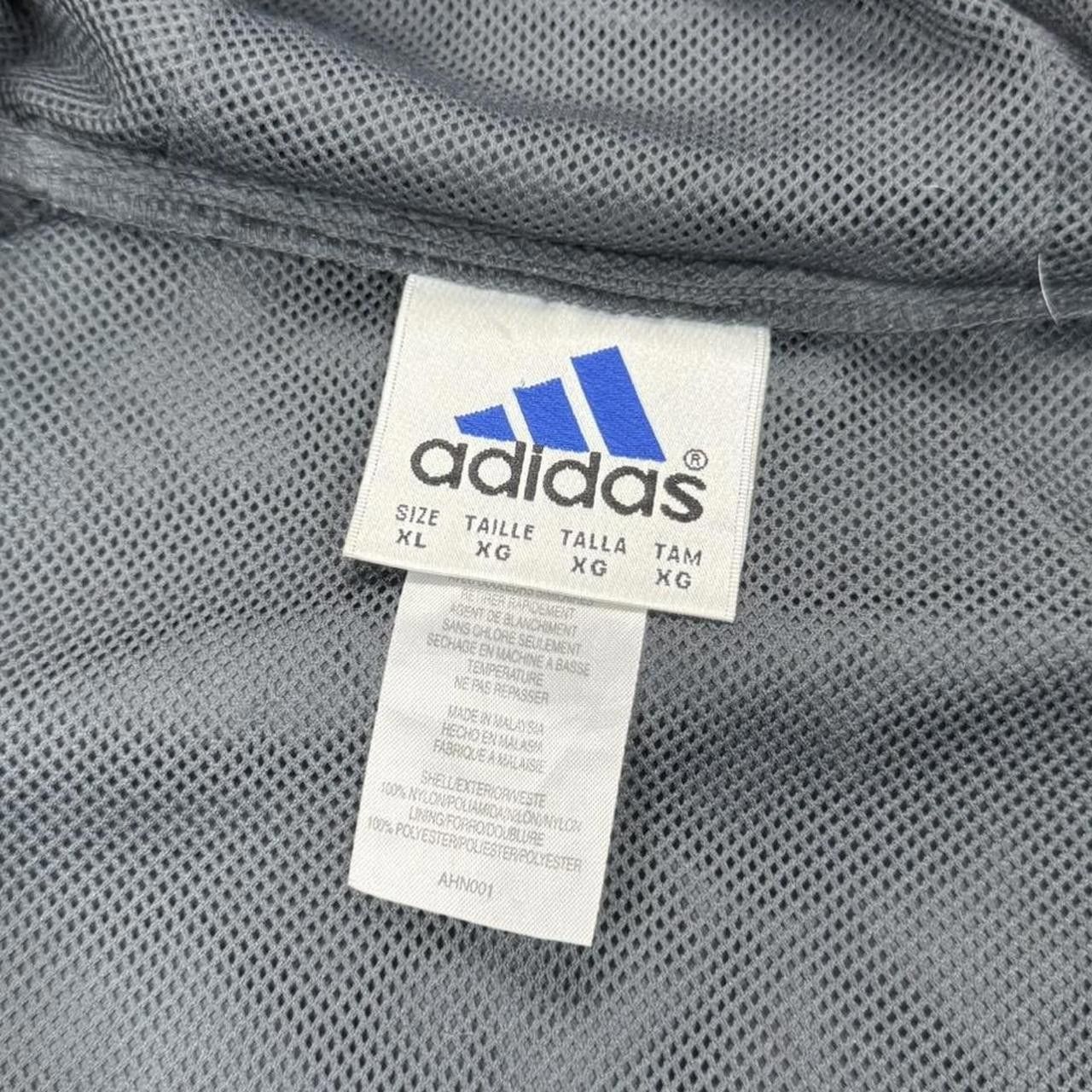 Adidas × Vintage Vintage 90s adidas 3 Stripes Nylon Windbreaker Jacket Size US XL / EU 56 / 4 - 7 Thumbnail