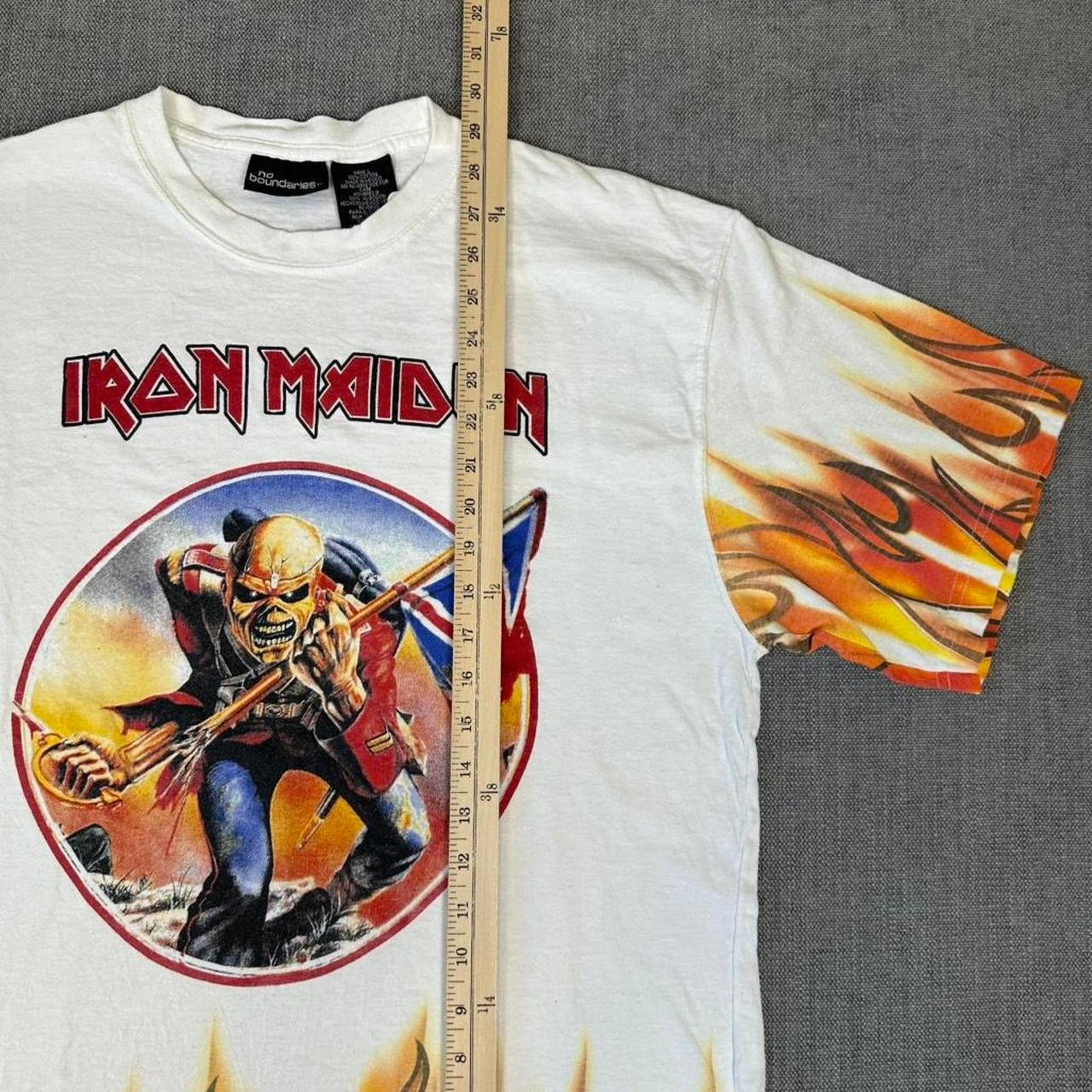 Other Y2K Iron Maiden AOP Flames T-shirt Size US L / EU 52-54 / 3 - 5 Thumbnail