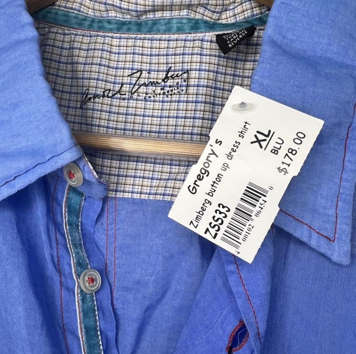 Arnold Zimberg NWT Arnold Zimberg Hollywood Archive Shirt Blue XL Size US XL / EU 56 / 4 - 3 Thumbnail