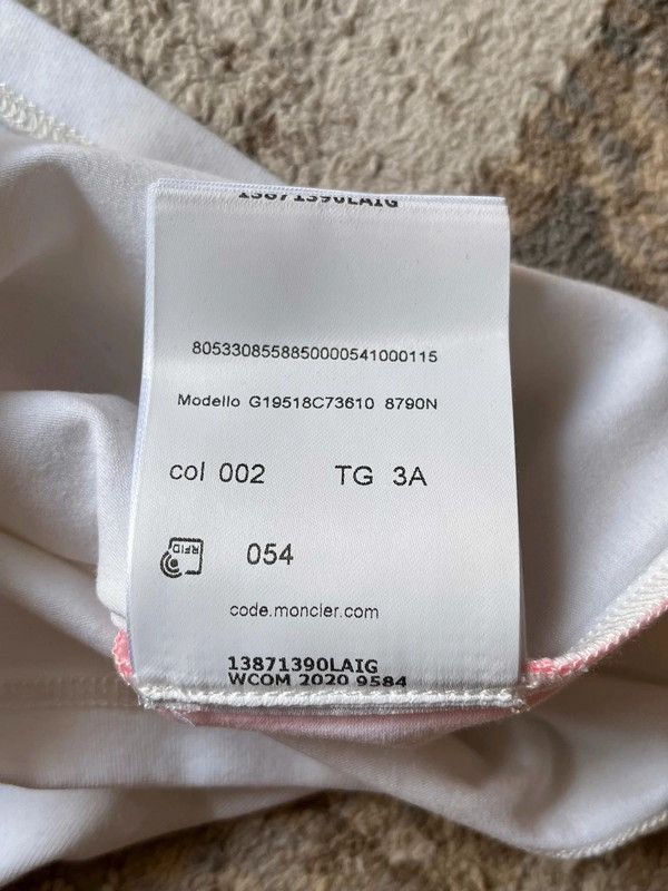 Moncler Moncler Maglia Made in Portugal NWT 2020 Rare Sz 3A Size XXS / US 00 / IT 34 - 8 Thumbnail