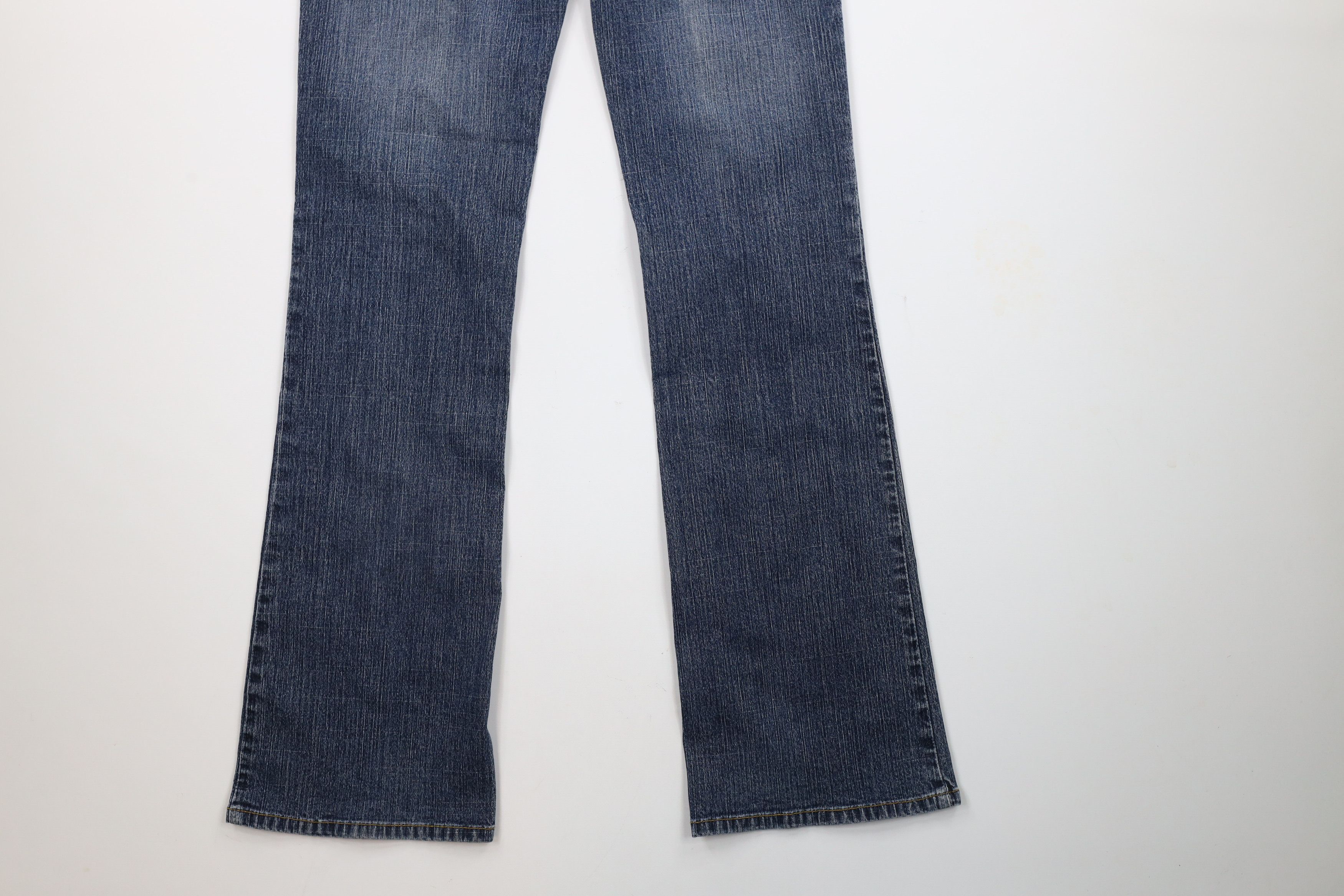 Vintage Vintage 90s Y2K Streetwear Stretch Flared Denim Jeans Blue Size 30" / US 8 / IT 44 - 11 Thumbnail