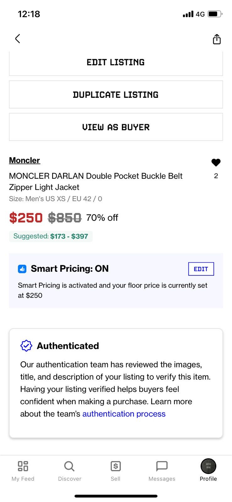 Moncler MONCLER DARLAN Double Pocket Buckle Belt Zipper Light Jacket Size US XS / EU 42 / 0 - 23 Thumbnail