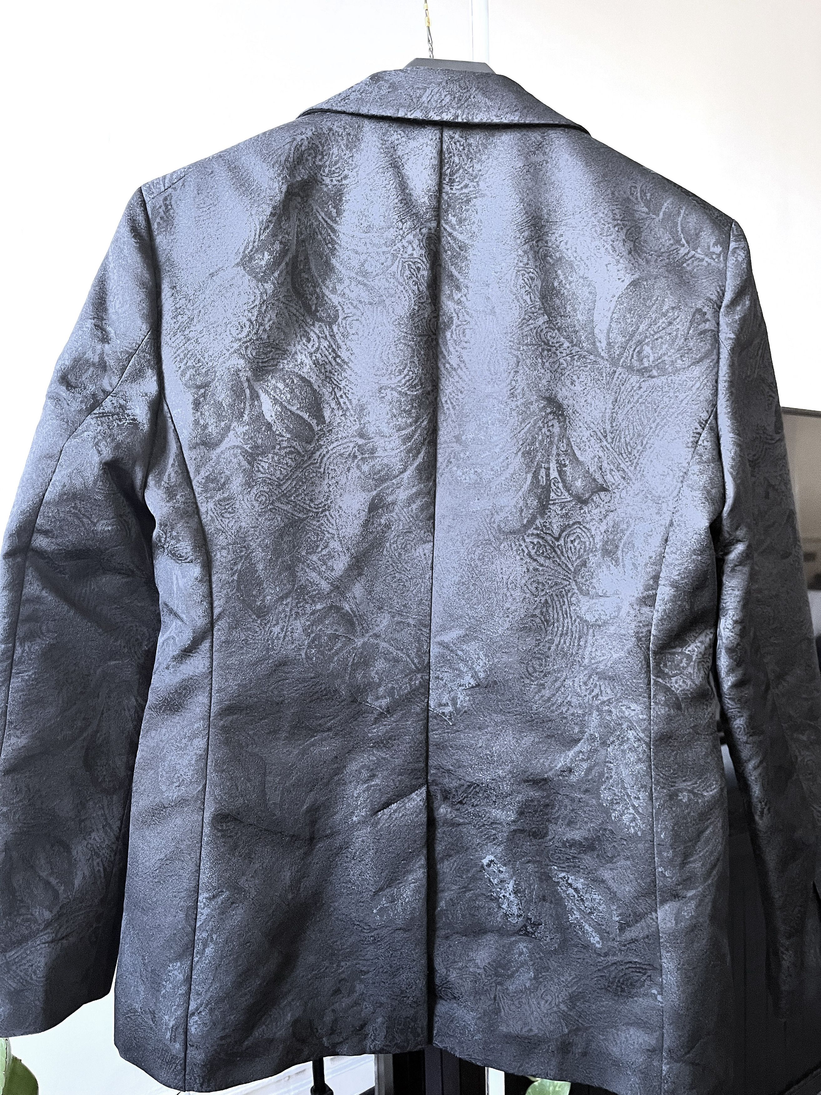 John Varvatos Jacket with Tonal Floral Jacquard Size 48R - 6 Thumbnail