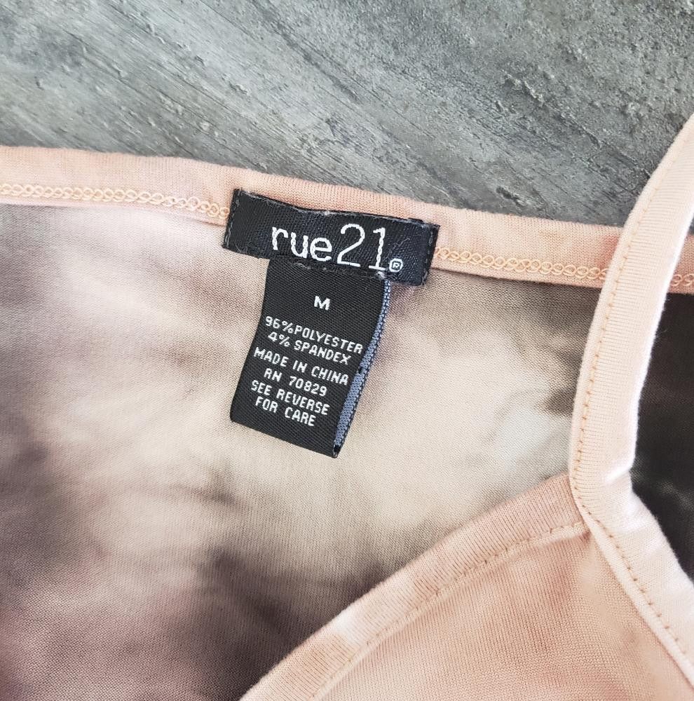 rue21 Pink Black Tie Dye Rue21 Cropped Tank Size M / US 6-8 / IT 42-44 - 3 Thumbnail