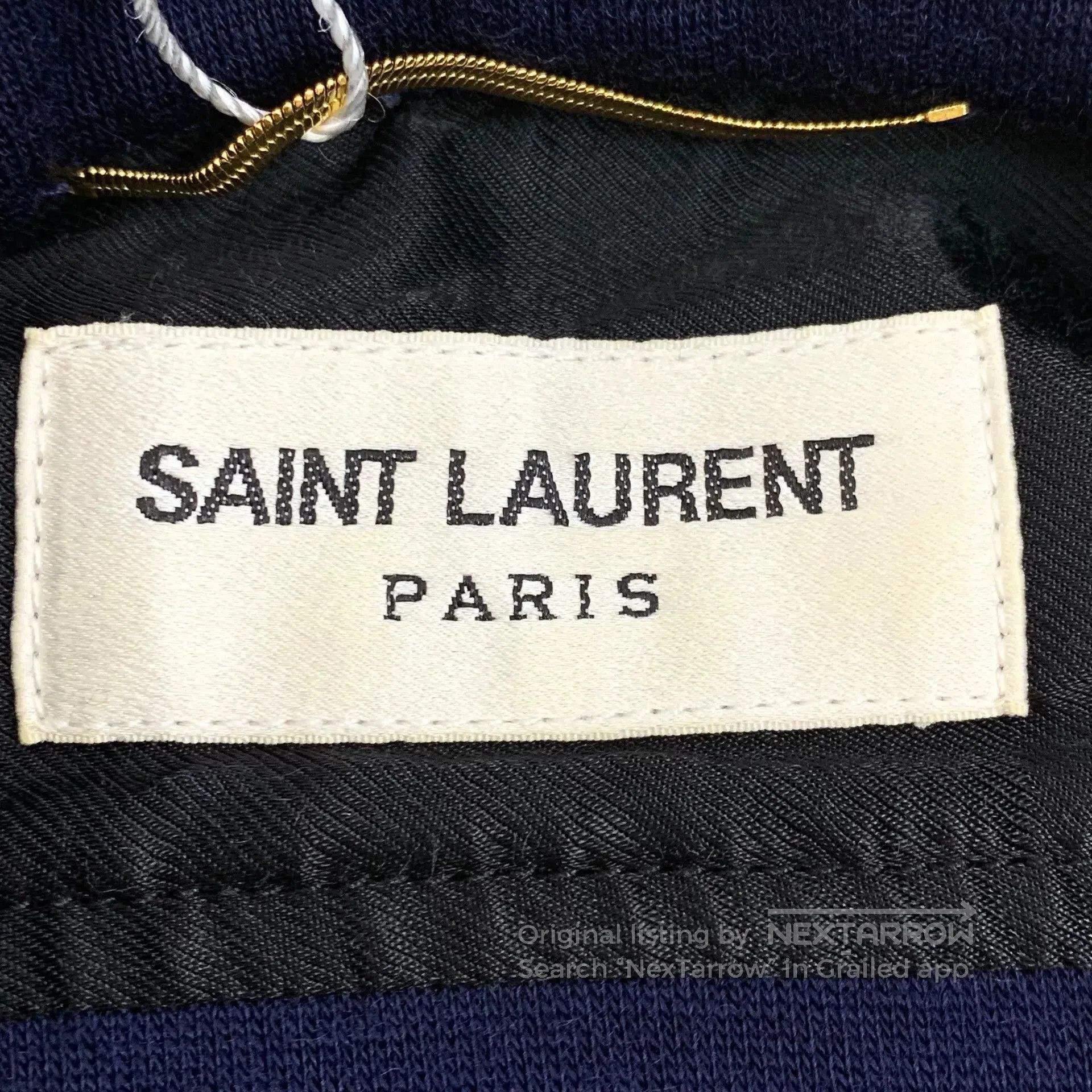 Saint Laurent Paris Yves Saint Laurent Dark Blue Logo Shirt. Size US M / EU 48-50 / 2 - 7 Thumbnail