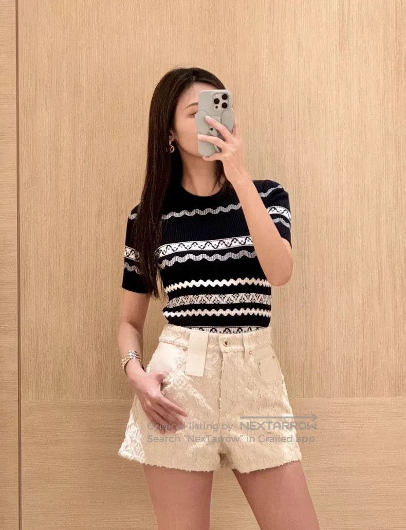 Louis Vuitton Louis Vuitton 24 spring/summer presbyopic denim shorts Size 35" - 9 Thumbnail