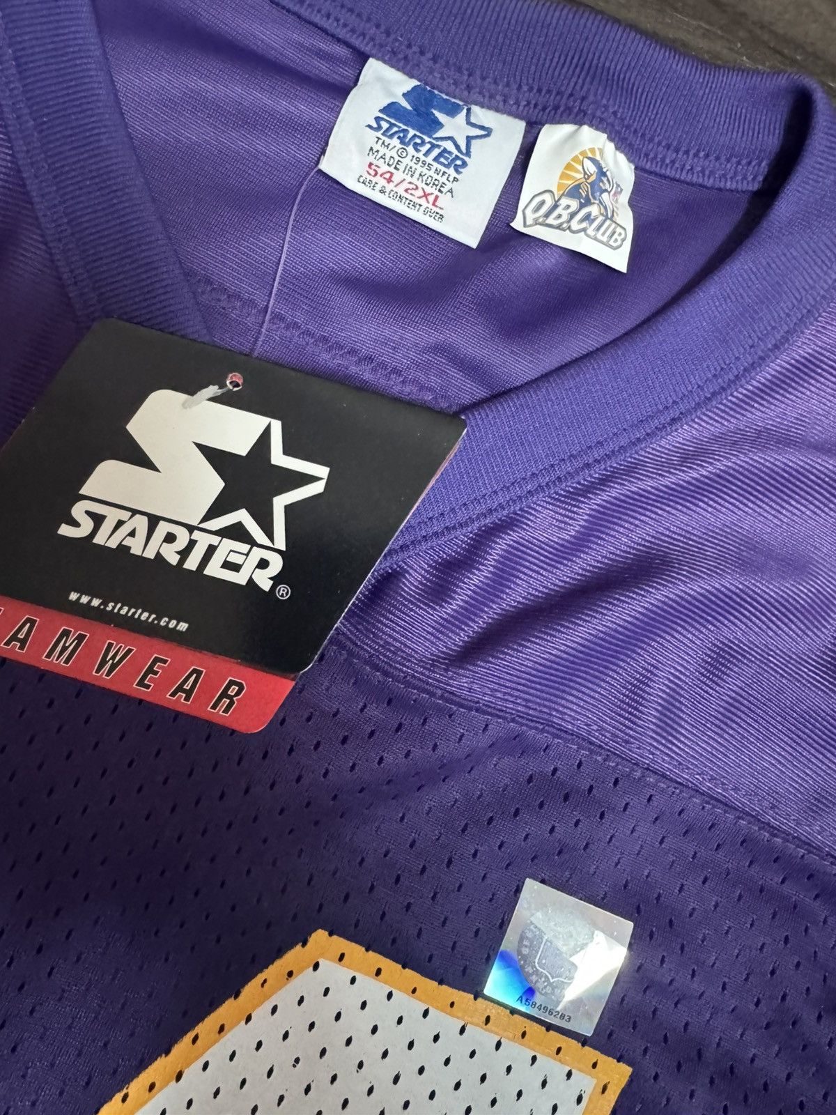 Starter Starter Vtg Brad Johnson #14 Signed Minnesota Vikings Jersey Size US XXL / EU 58 / 5 - 8 Thumbnail
