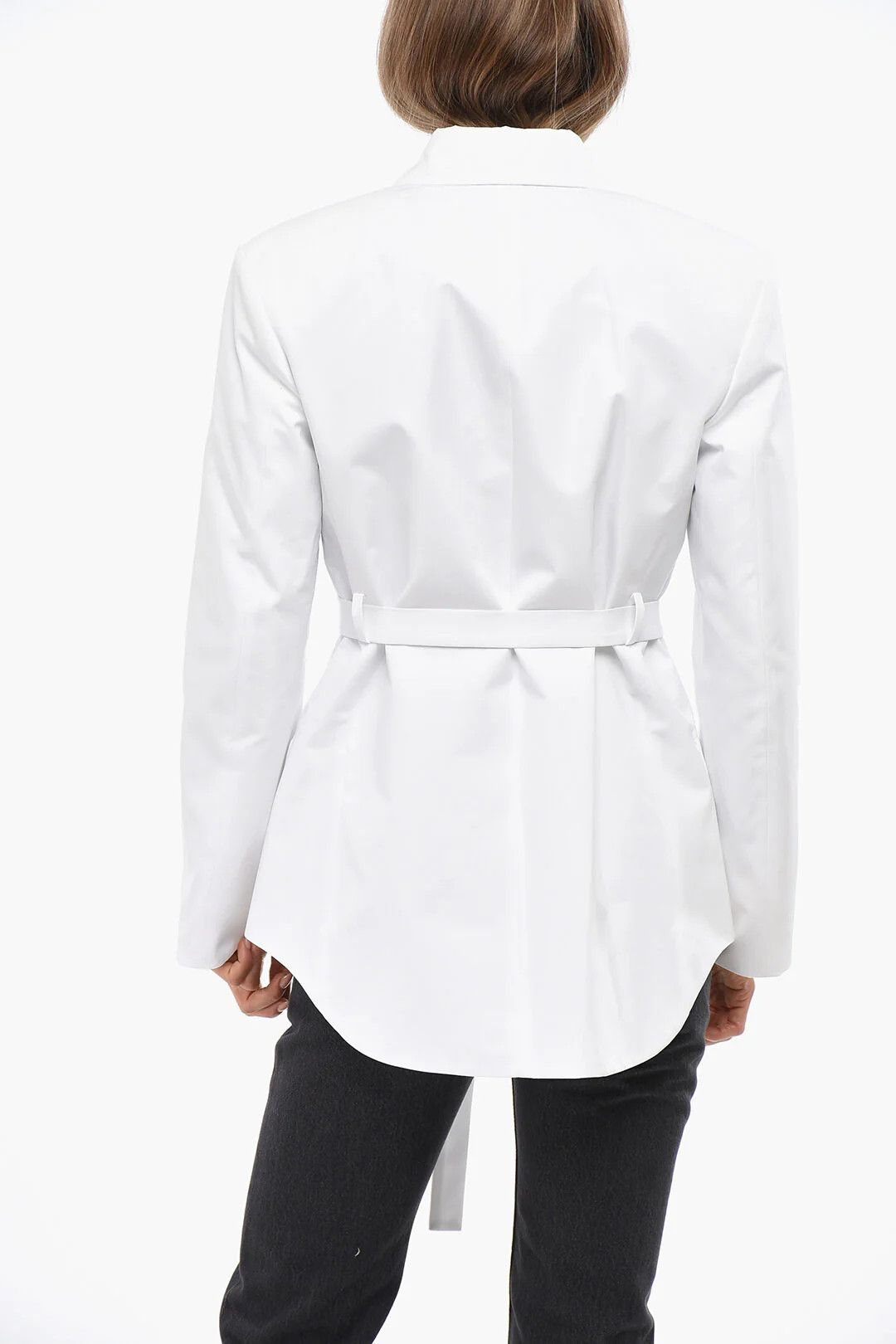 Valentino og1mm0426 Cotton Blazer in White Size S / US 4 / IT 40 - 2 Thumbnail