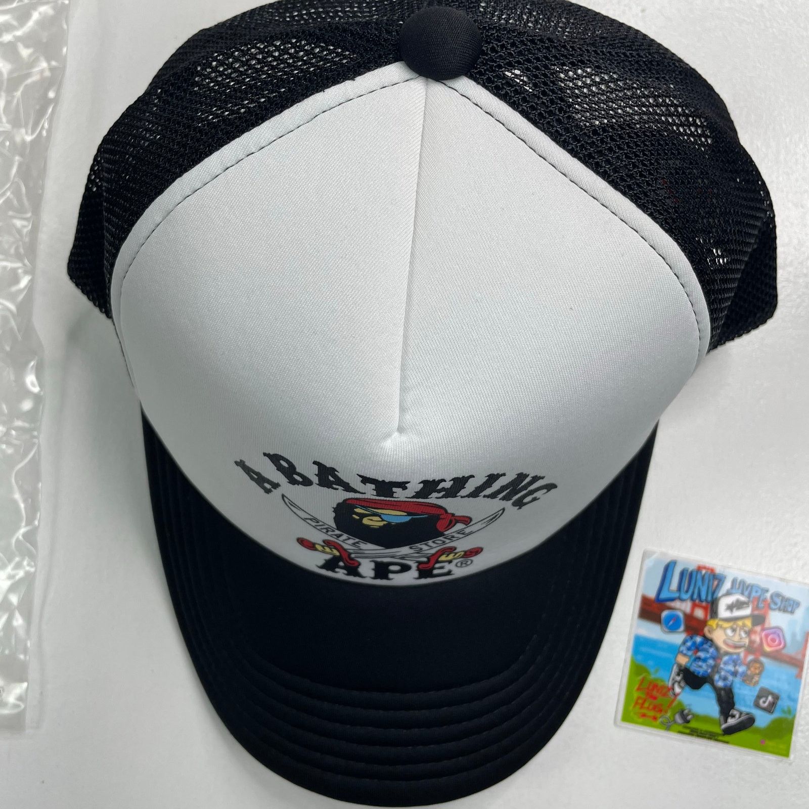 Bape BAPE Pirate Logo Trucker Hat Size ONE SIZE - 4 Thumbnail