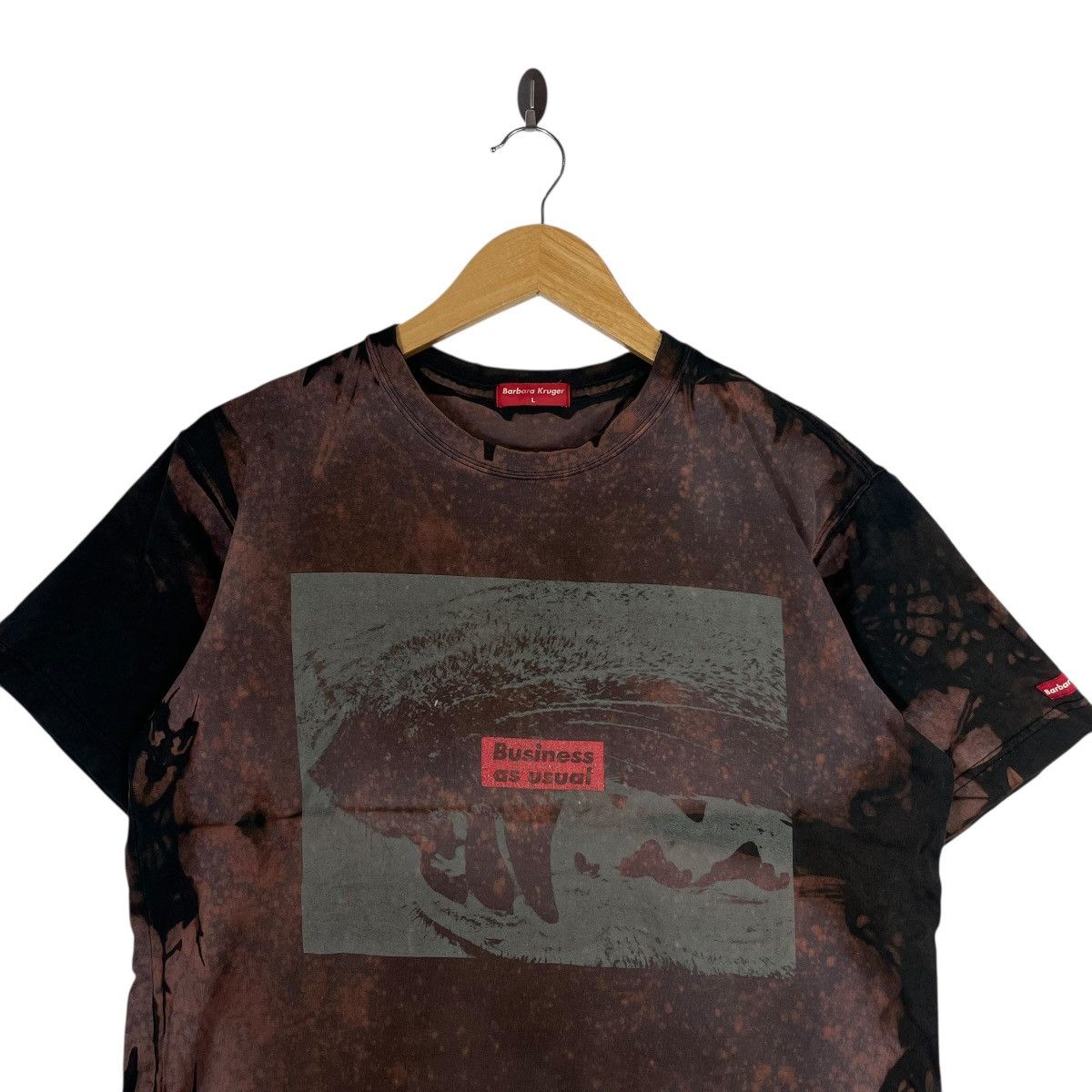 Barbara Kruger Barbara Kruger “Business as Usual” Graphic Acid Wash T-Shirt Size US L / EU 52-54 / 3 - 2 Thumbnail