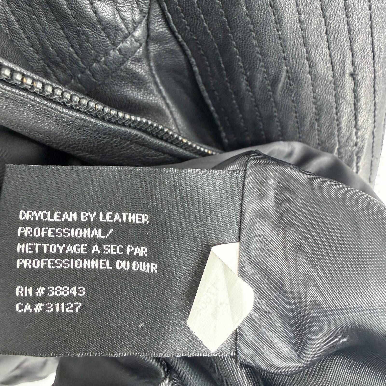 DKNY DKNY Soft Genuine Lamb Leather Zip Up Jacket Women's Size M Size M / US 6-8 / IT 42-44 - 8 Thumbnail
