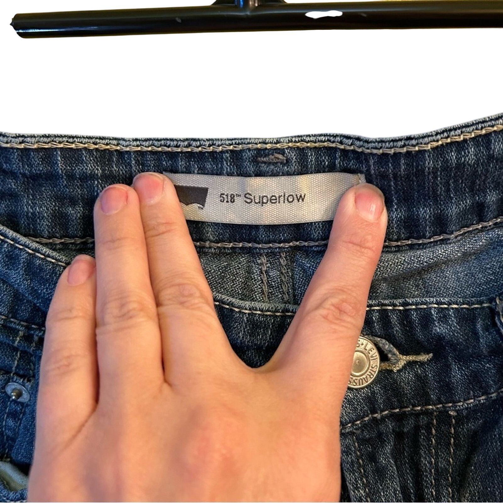 Levi's Levi's 518 Super Low Rise Boot Cut Jeans Size 9 Y2K Medium Size 30" / US 8 / IT 44 - 3 Thumbnail