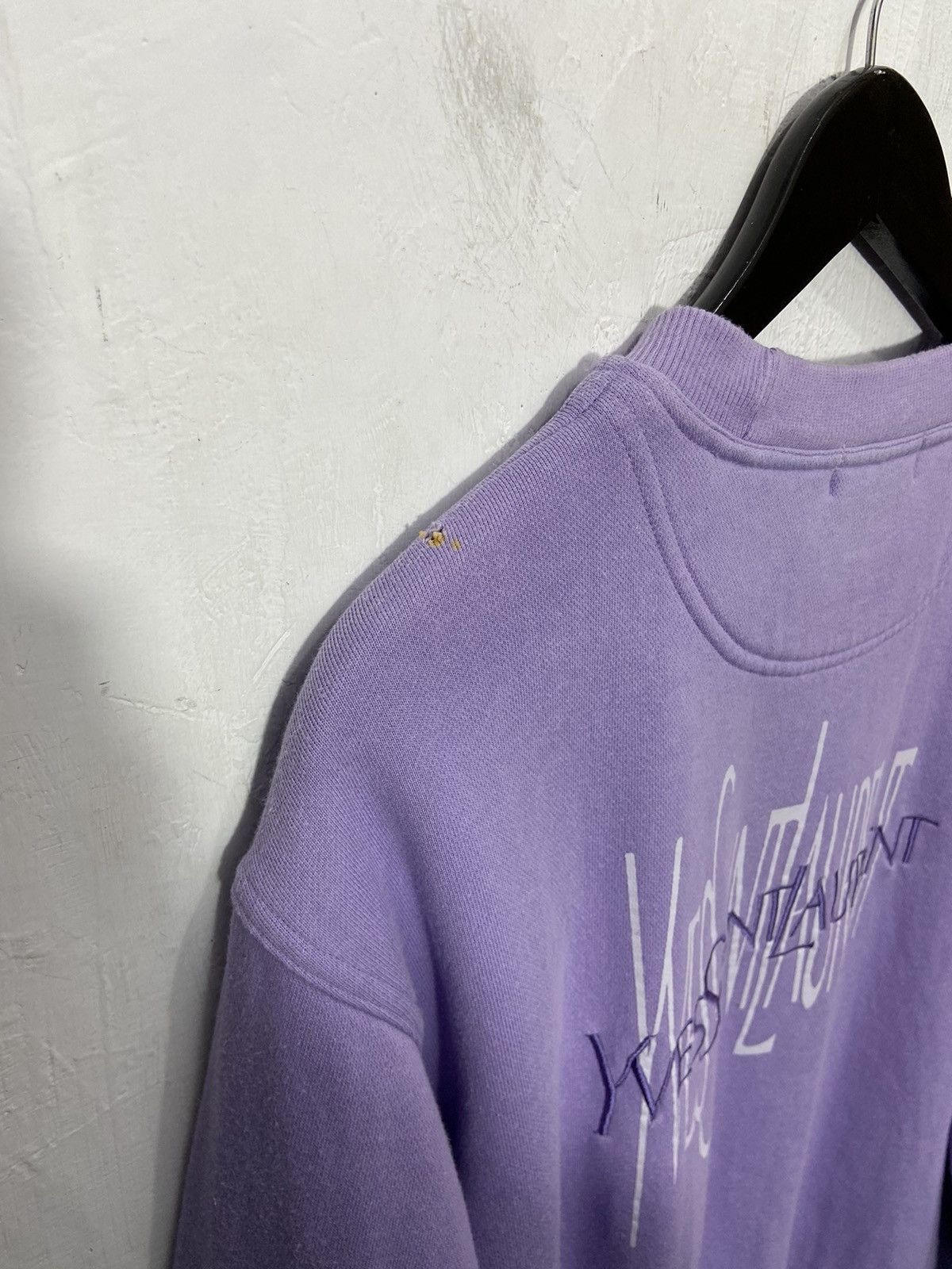 Vintage × Yves Saint Laurent YSL Logo Embroidered Speel Out Sweatshirt Size US L / EU 52-54 / 3 - 19 Thumbnail