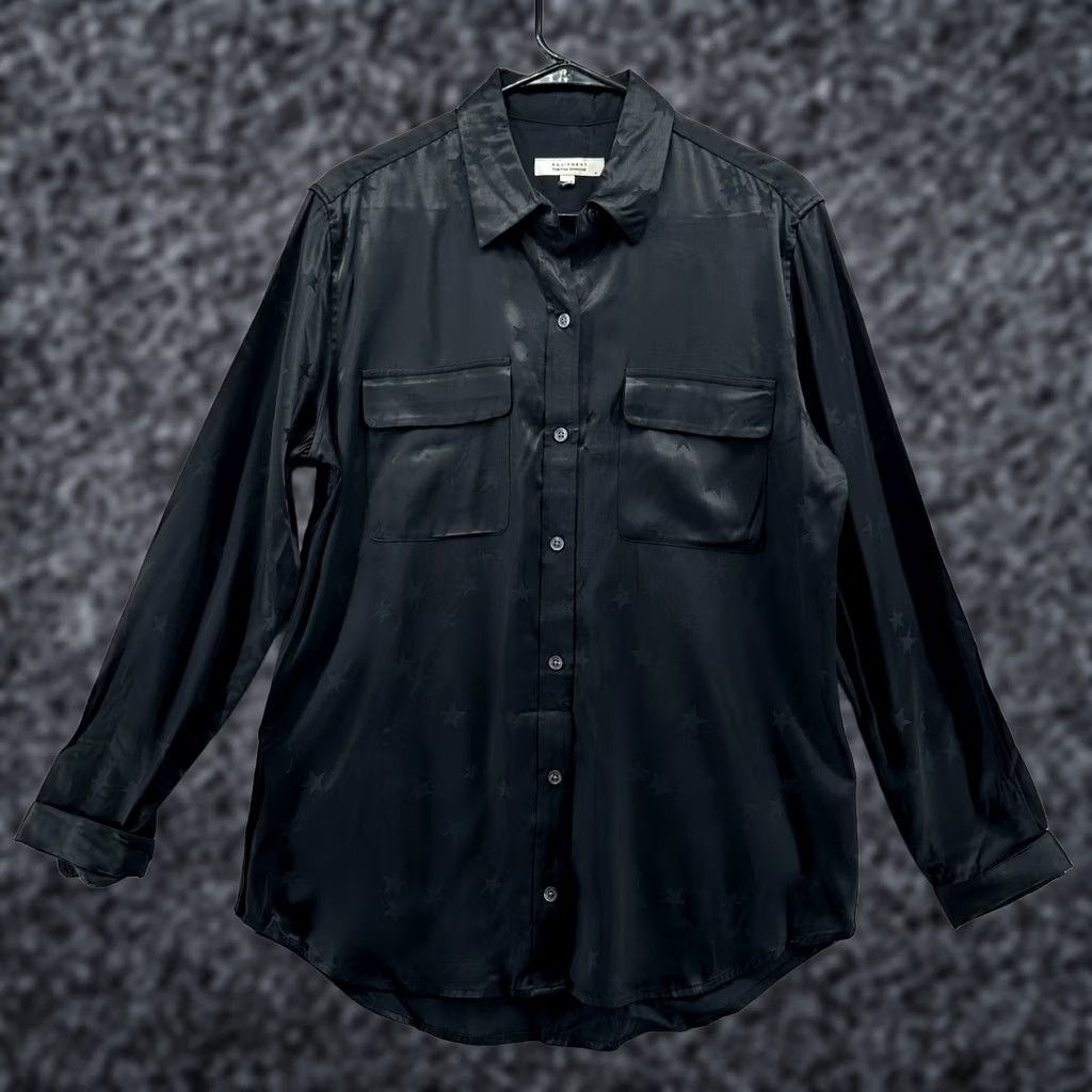 Equipment Equipment Button-Up Shirt Women Silk Stars Black M Size M / US 6-8 / IT 42-44 - 1 Thumbnail