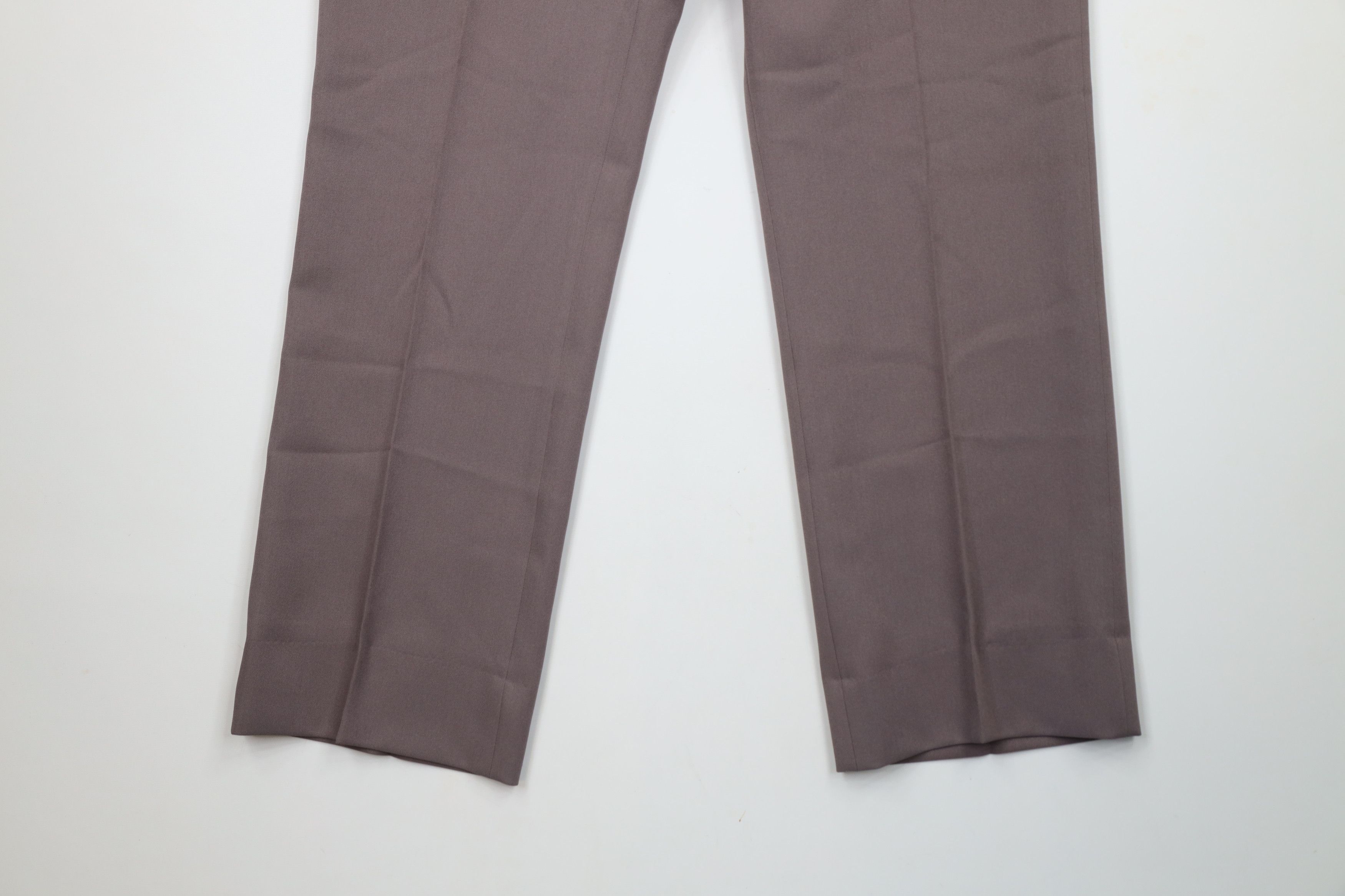 Vintage Vintage 70s Streetwear Wide Leg Chino Pants Deep Taupe USA Size US 36 / EU 52 - 4 Thumbnail