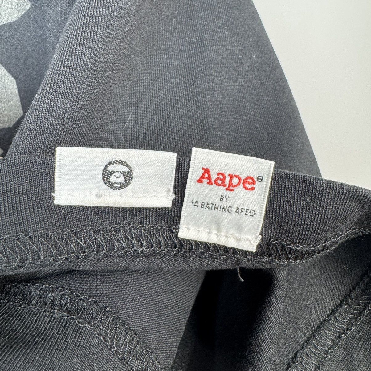 Aape Aape By a Bathing Ape Black T-Shirt Big Logo Tee Crew Neck Size US L / EU 52-54 / 3 - 9 Thumbnail