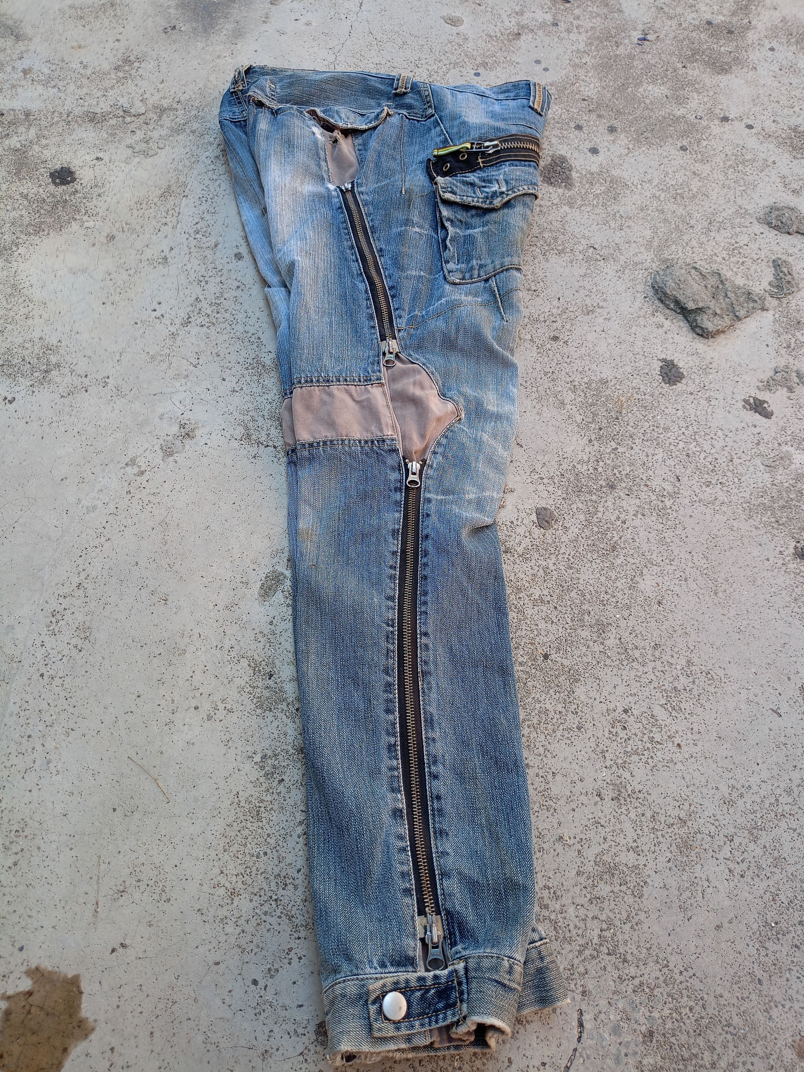 Hysteric Glamour 💥 punk distressed ppfm /full zipper super rare 💥 Size US 30 / EU 46 - 15 Thumbnail