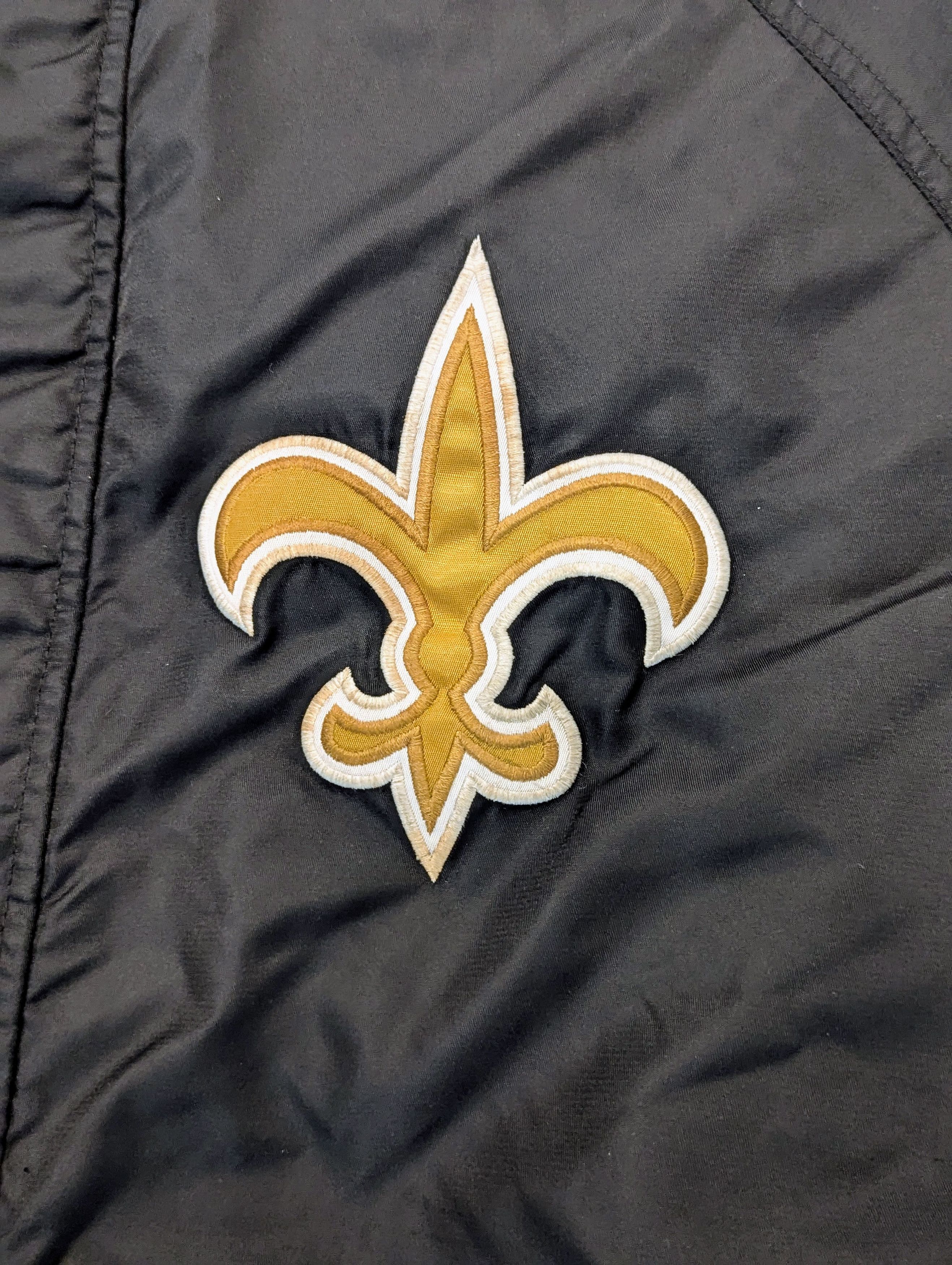 Mitchell & Ness Rare Vintage New Orleans Saints XL Hooded Field Jacket Size US XL / EU 56 / 4 - 7 Thumbnail