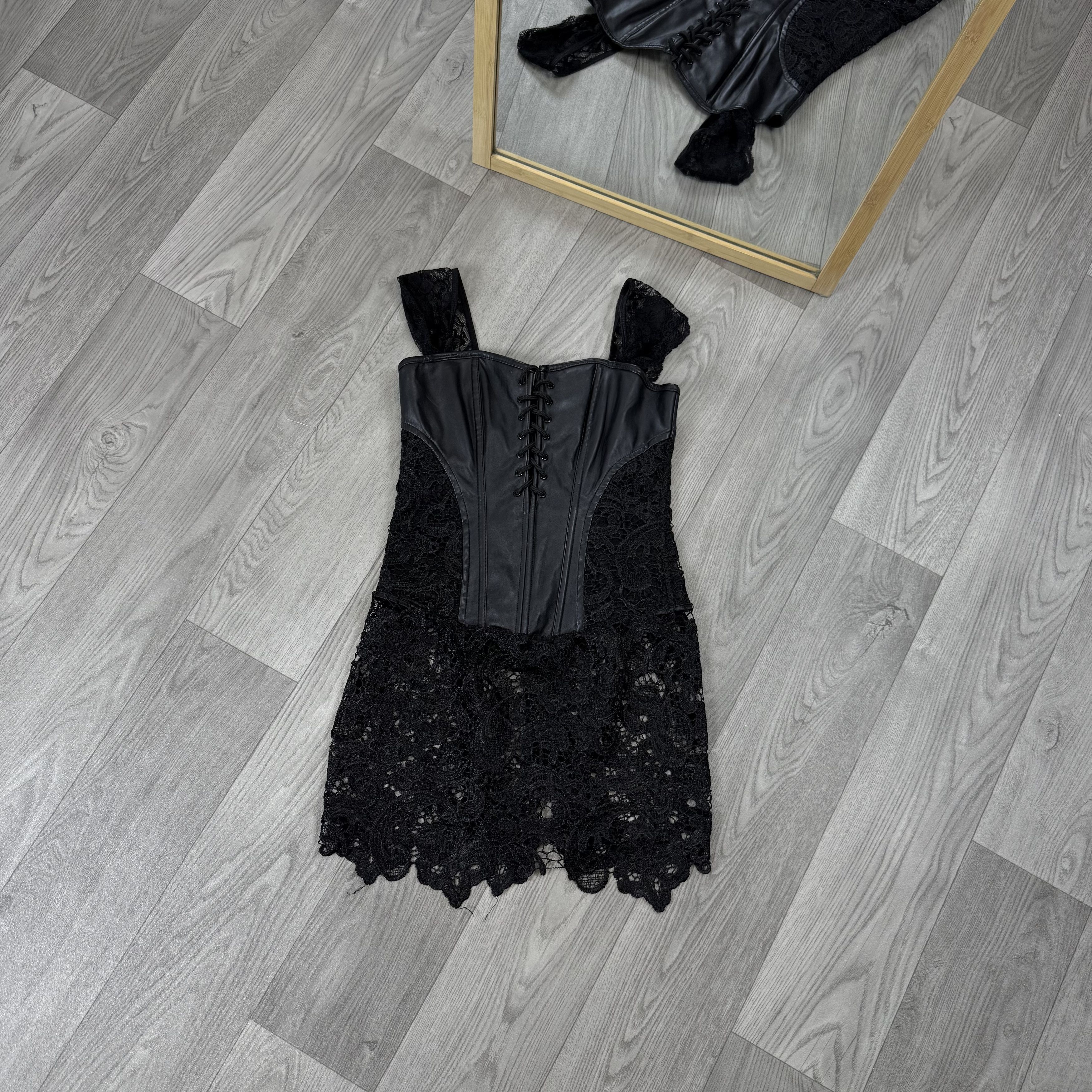 Vintage Vintage Corset Style Sexy Mesh Tank Top Blouse Size S / US 4 / IT 40 - 1 Thumbnail