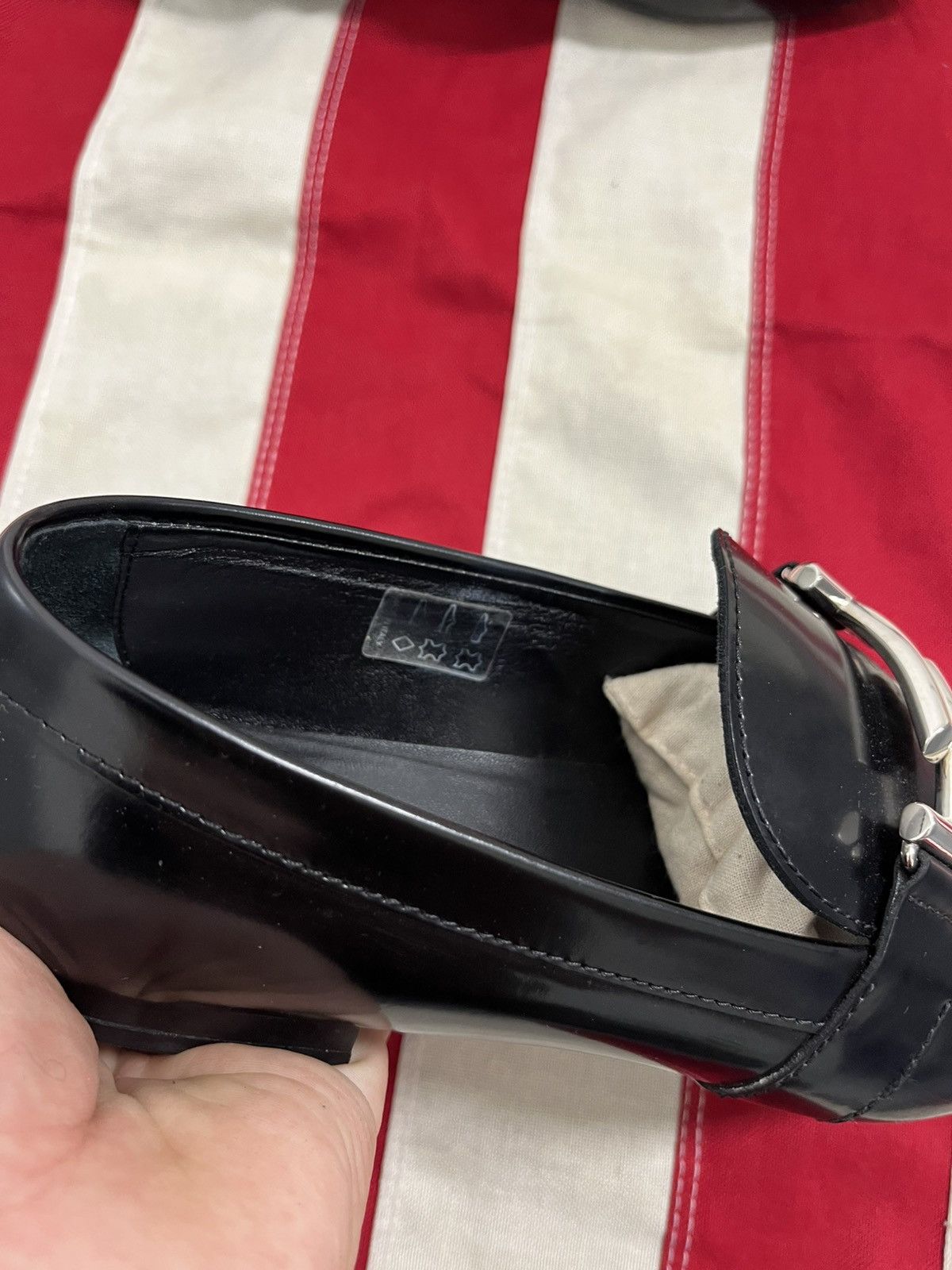 Tod's TOD'S Black Leather Backless Loafers Silver Hardware Size 38 Size US 7 / IT 37 - 10 Thumbnail