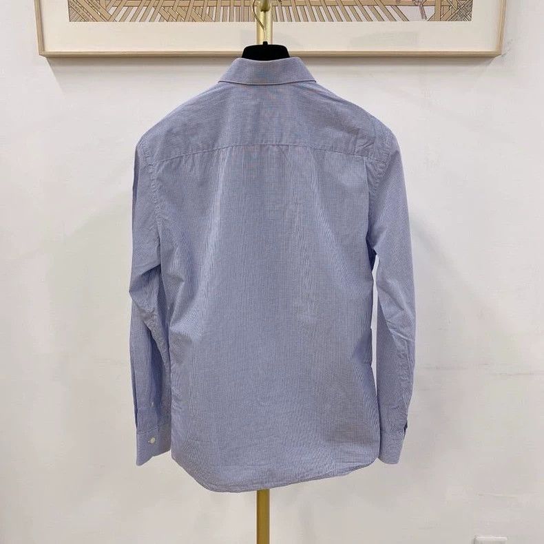 Givenchy Givenchy Size40 Men's Blue Plaid Shirt, Size 40 Size US M / EU 48-50 / 2 - 2 Thumbnail