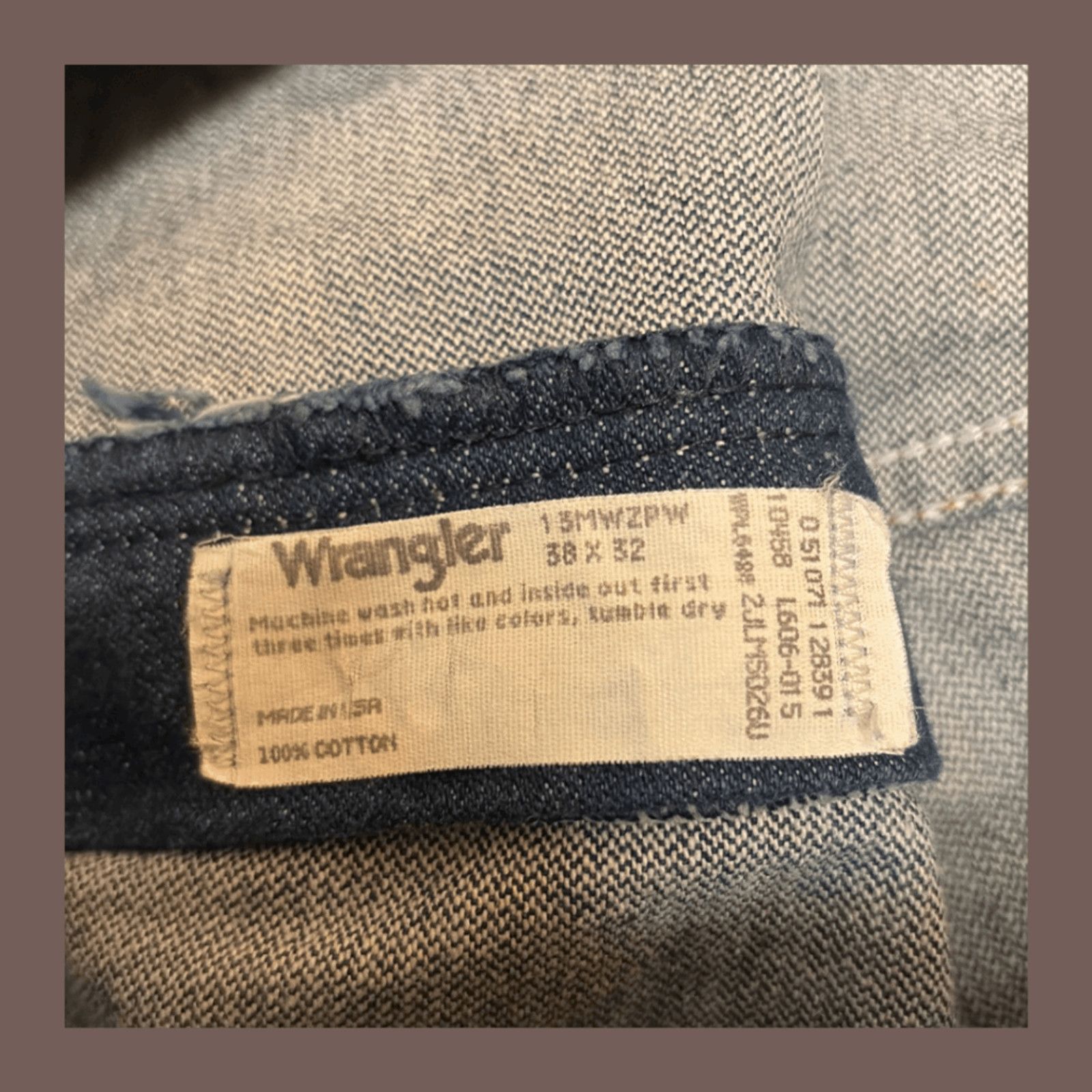 Vintage × Wrangler VTG Relaxed Jeans | Wrangler Dark Wash USA | Workwear Fit Size US 38 / EU 54 - 4 Thumbnail