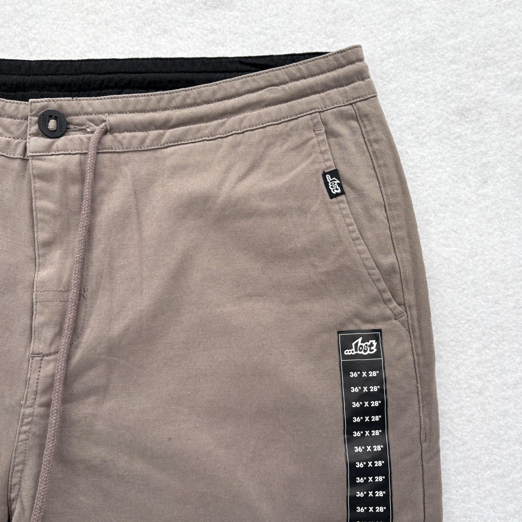 Vintage VINTAGE Lost Enterprises Pants Mens 36x28 Brown Drawstring Skater Grunge Y2K Size US 36 / EU 52 - 3 Thumbnail
