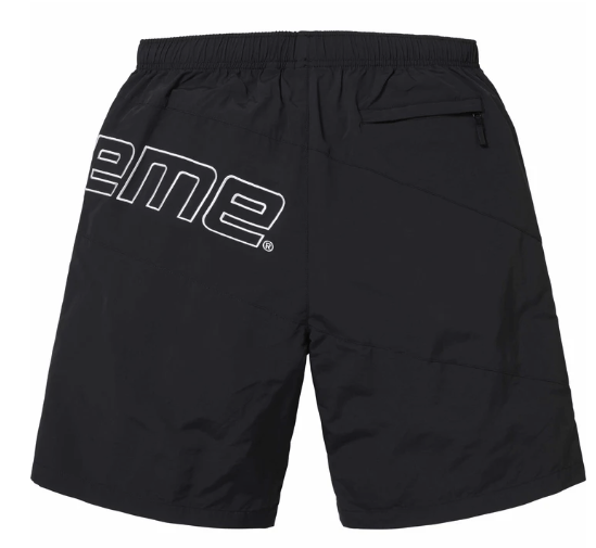 Supreme Supreme Curve Nylon Shorts Black Size Large Size US 34 / EU 50 - 2 Thumbnail