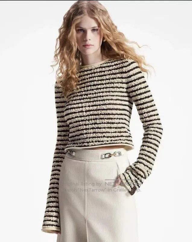 Louis Vuitton Louis Vuitton Women's Striped Knit Top Size S . Size XS / US 0-2 / IT 36-38 - 9 Thumbnail