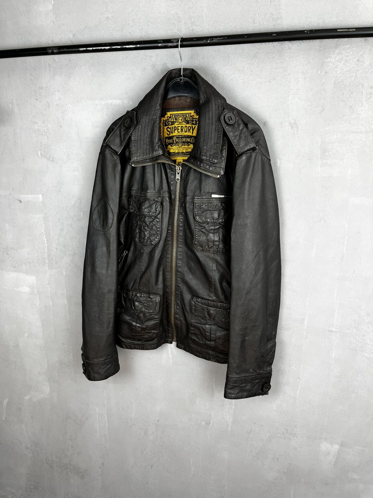 Superdry Superdry leather jacket biker Size US XL / EU 56 / 4 - 2 Thumbnail