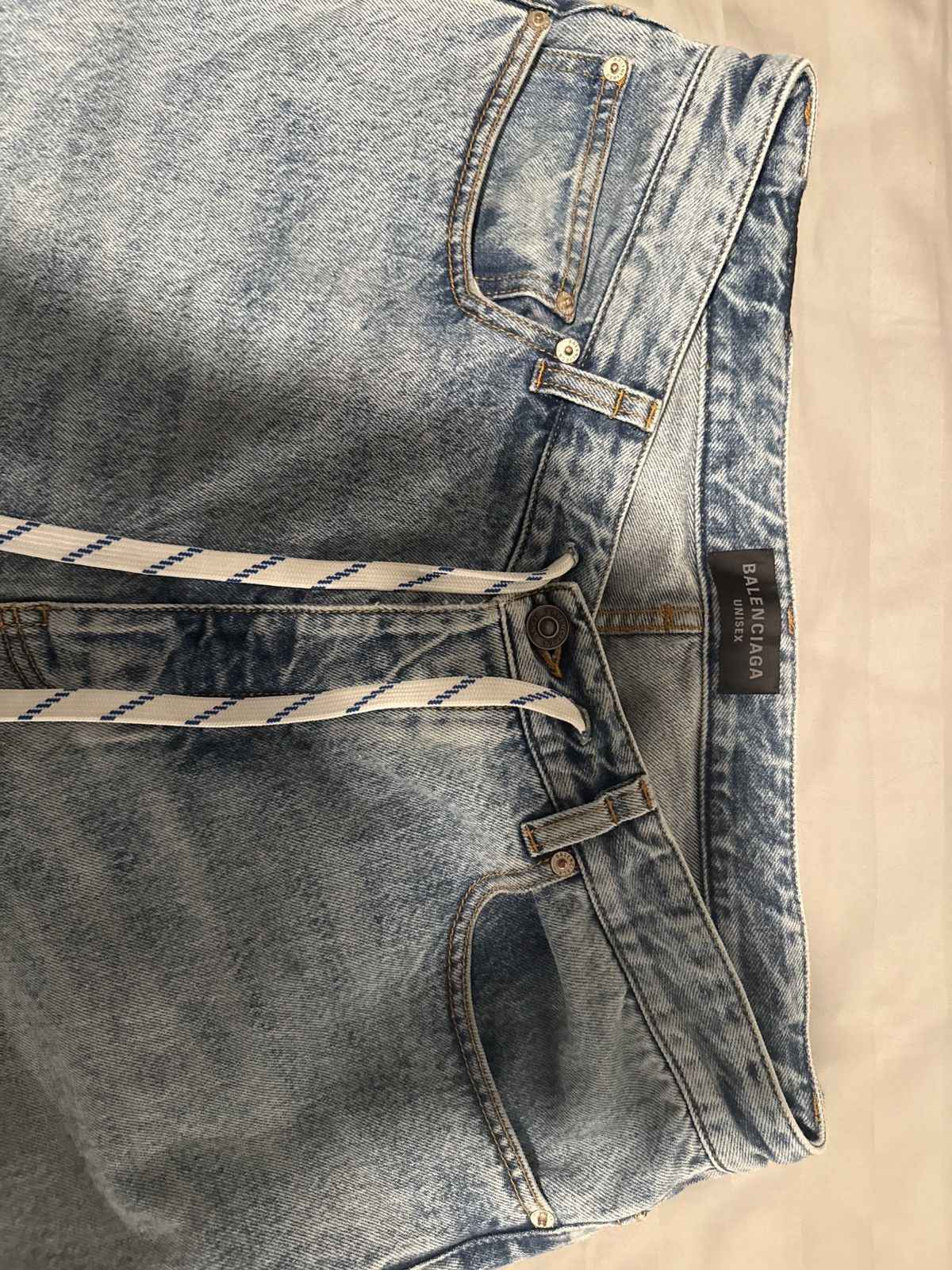 Balenciaga Baggy drawstring jeans Size US 32 / EU 48 - 3 Thumbnail