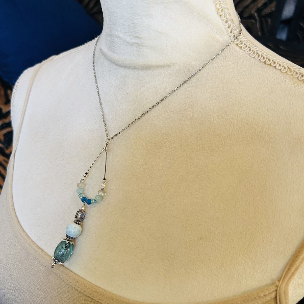 Handmade Handcrafted vintage bead changeable charm pendant necklace Size ONE SIZE - 4 Thumbnail