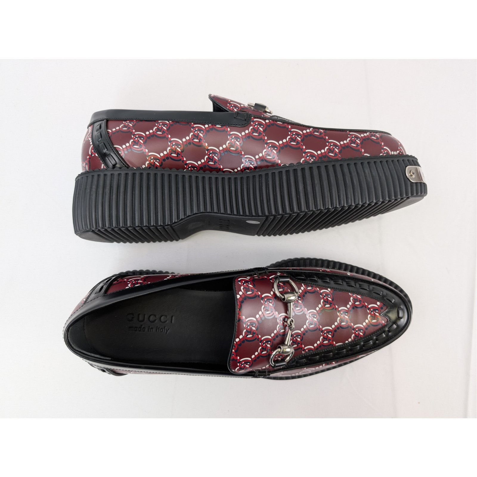 o1rshd1 Horsebit Creeper Loafer Boots with GG Shadow