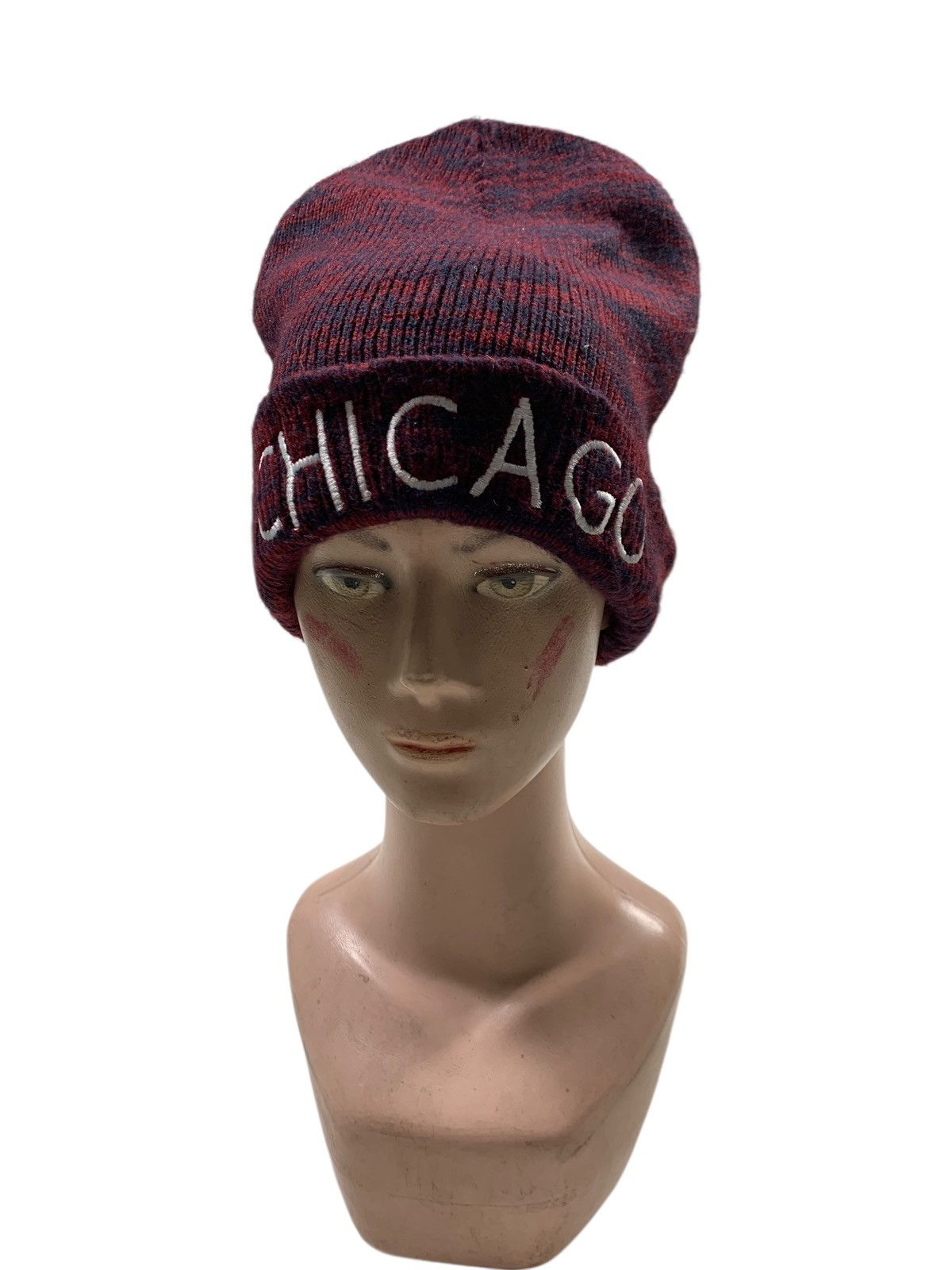 Japanese Brand × Kapital × Vintage Chicago striped Beanie Hats RARE Size ONE SIZE - 1 Thumbnail