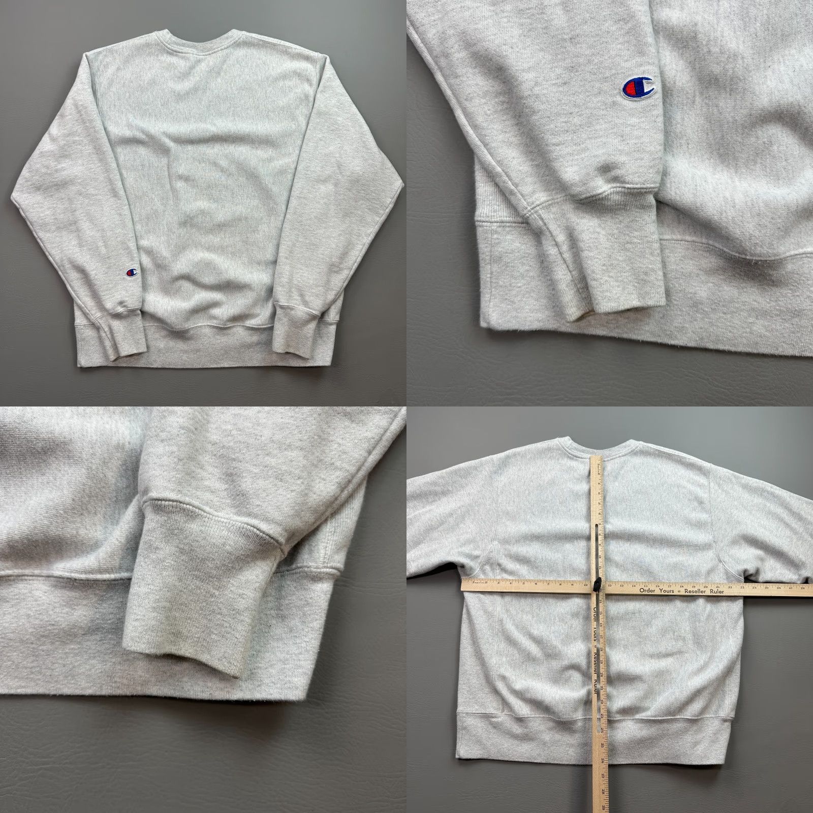 Champion Champion Reverse Weave Sweatshirt Mens Large Gray Script Logo Pullover Size US L / EU 52-54 / 3 - 8 Thumbnail
