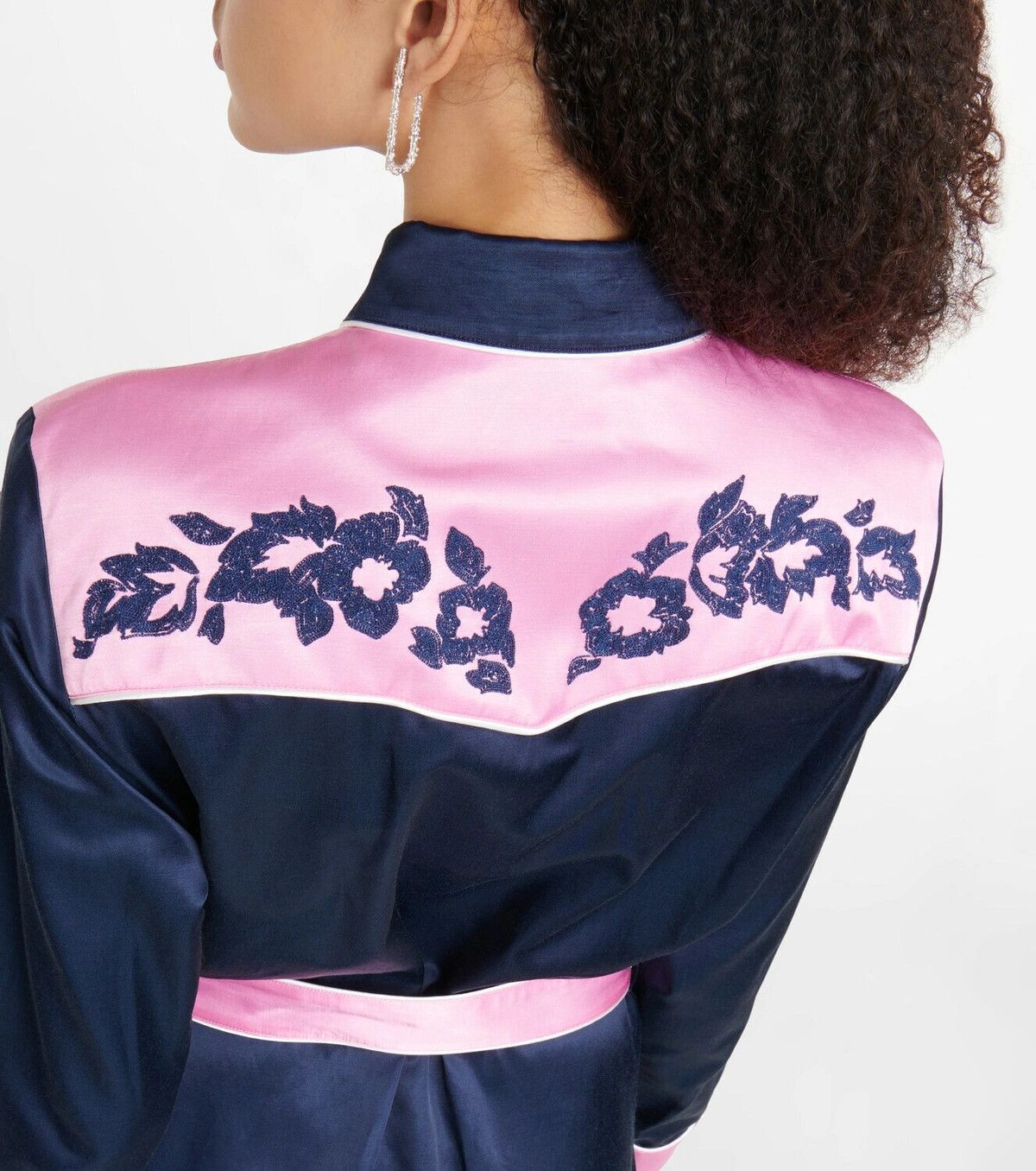 Kenzo o1y1025 Mini Dress in Midnight Blue/Pink Size XS / US 0-2 / IT 36-38 - 6 Thumbnail