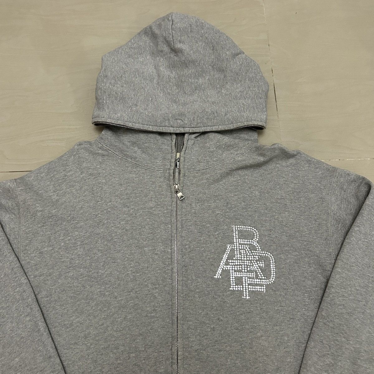 Bape × Swarovski Vintage OG Bape Swarovski College Logo Full Zip Hoodie Size US M / EU 48-50 / 2 - 7 Thumbnail