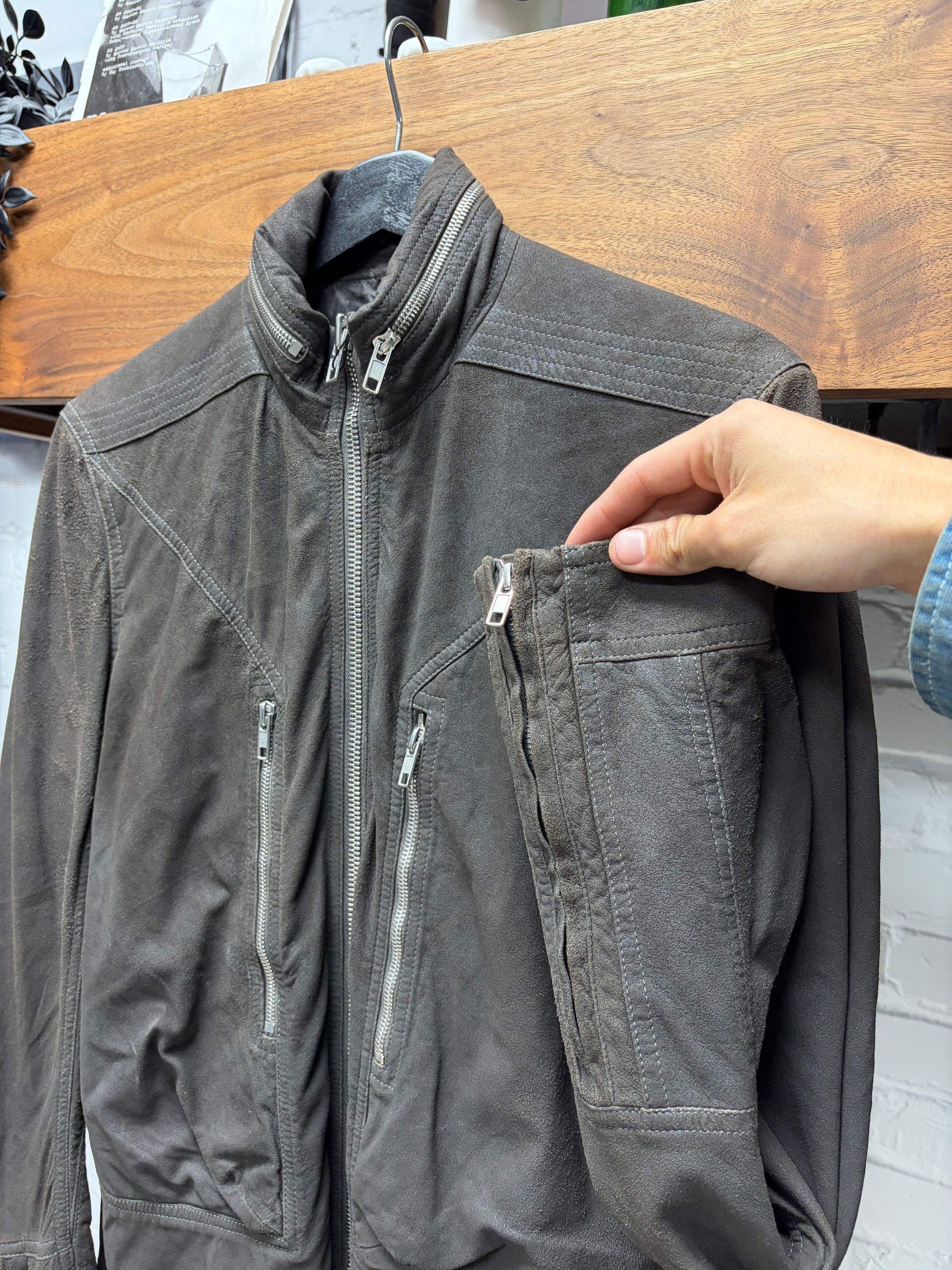 Rick Owens SS2015 'Faun' Blistered Lambskin Military Jacket Size US L / EU 52-54 / 3 - 4 Thumbnail