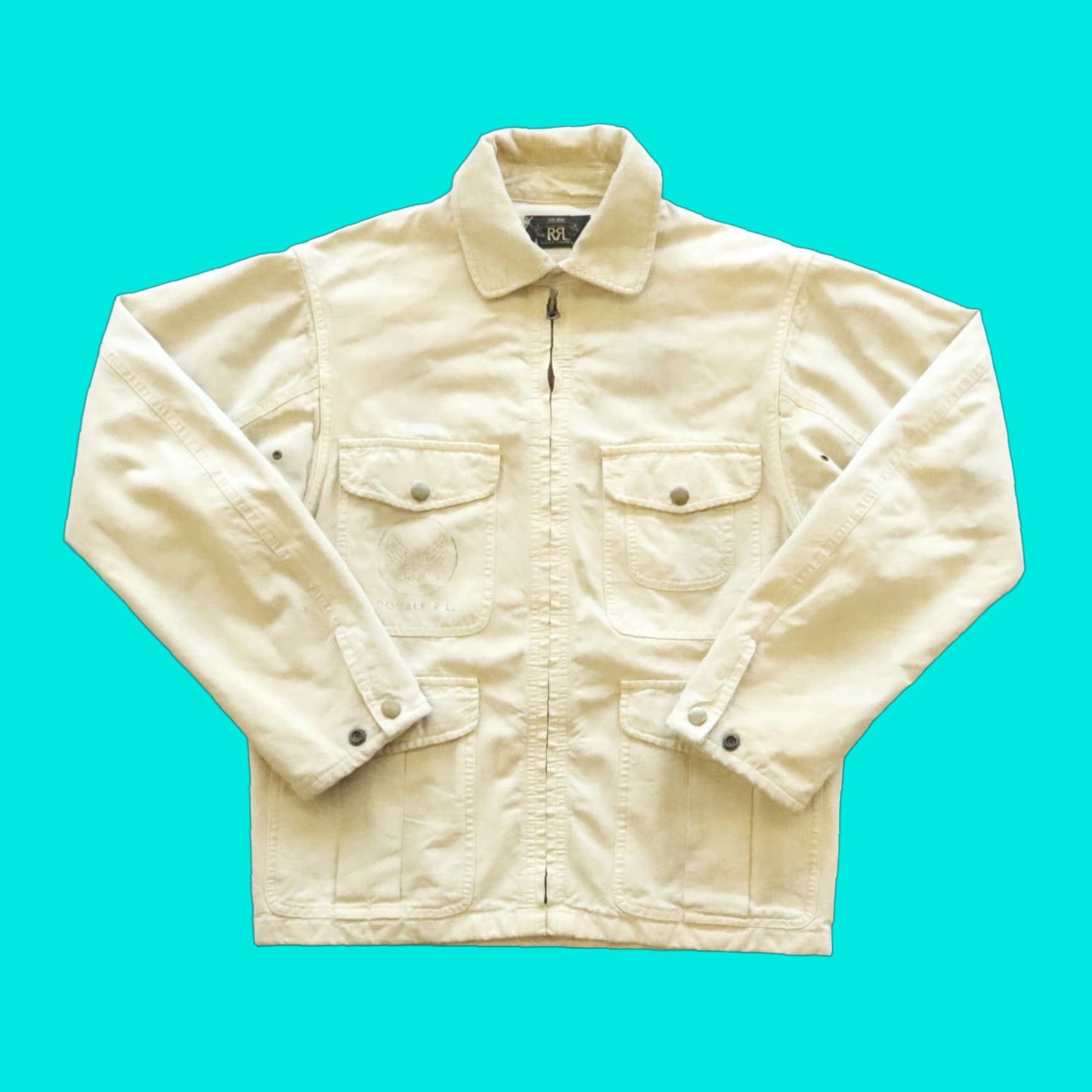 Doublet VINTAGE Double RL Ralph Lauren Trucker Jacket XS Men Beige Bomber Jacket Jacket Mens XS Beige Vintage Trucker Jacket Ralph Lauren Double RL Size US XS / EU 42 / 0 - 1 Thumbnail