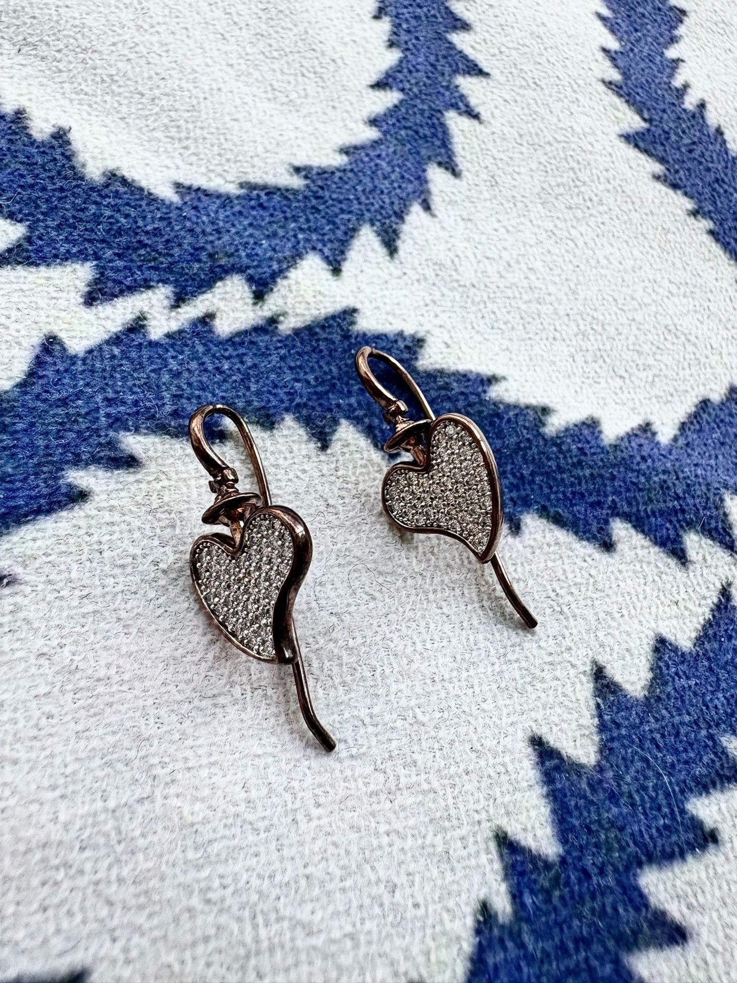 Vivienne Westwood Vivienne Westwood Vintage Heart Saturn Earrings Size ONE SIZE - 1 Thumbnail