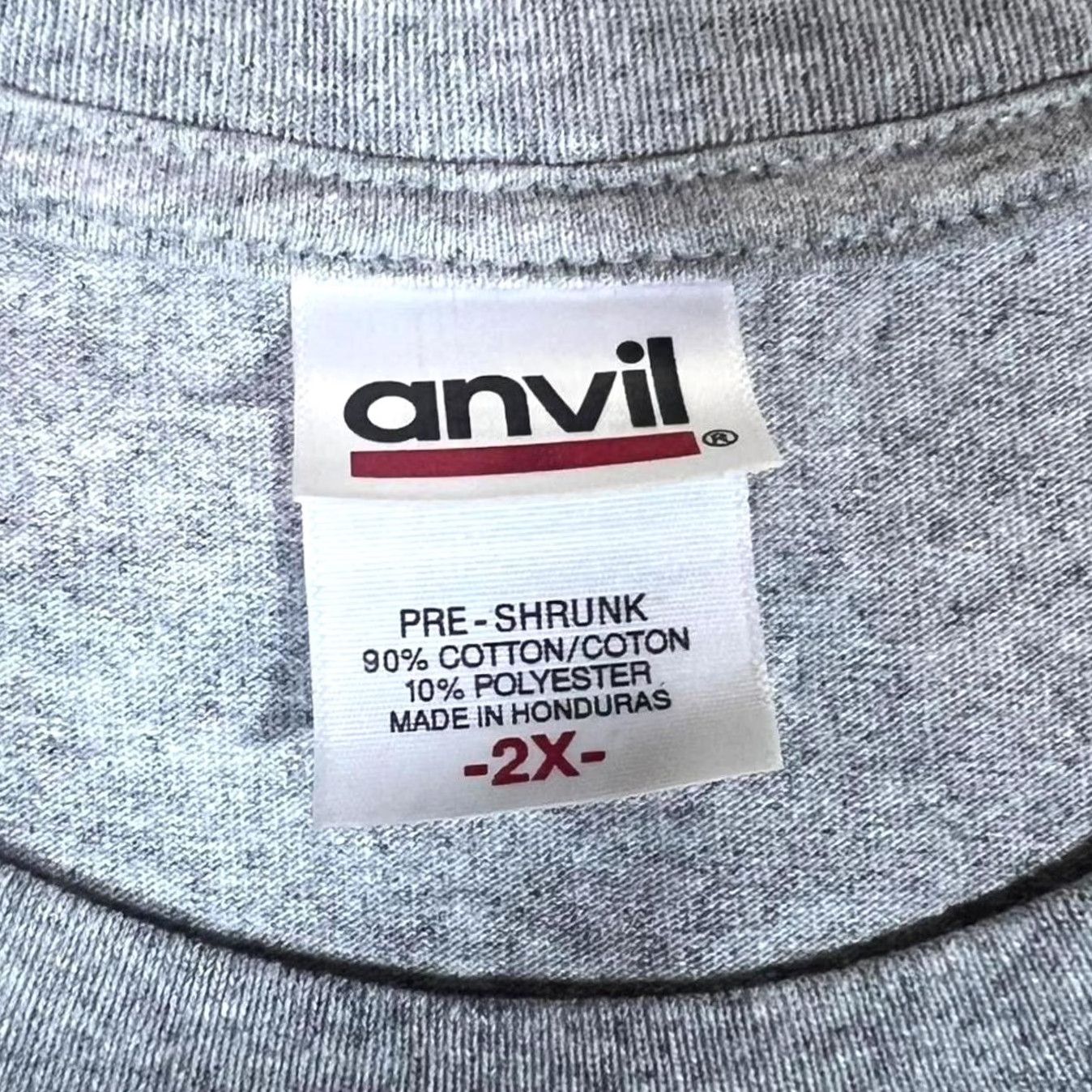 Anvil VINTAGE Anvil NHRA "Nitro" Motorsports Racing Spellout Graphic Grey T-Shirt XXL Mens Short Sleeve Cotton Graphic print to front and back Size US XXL / EU 58 / 5 - 3 Thumbnail