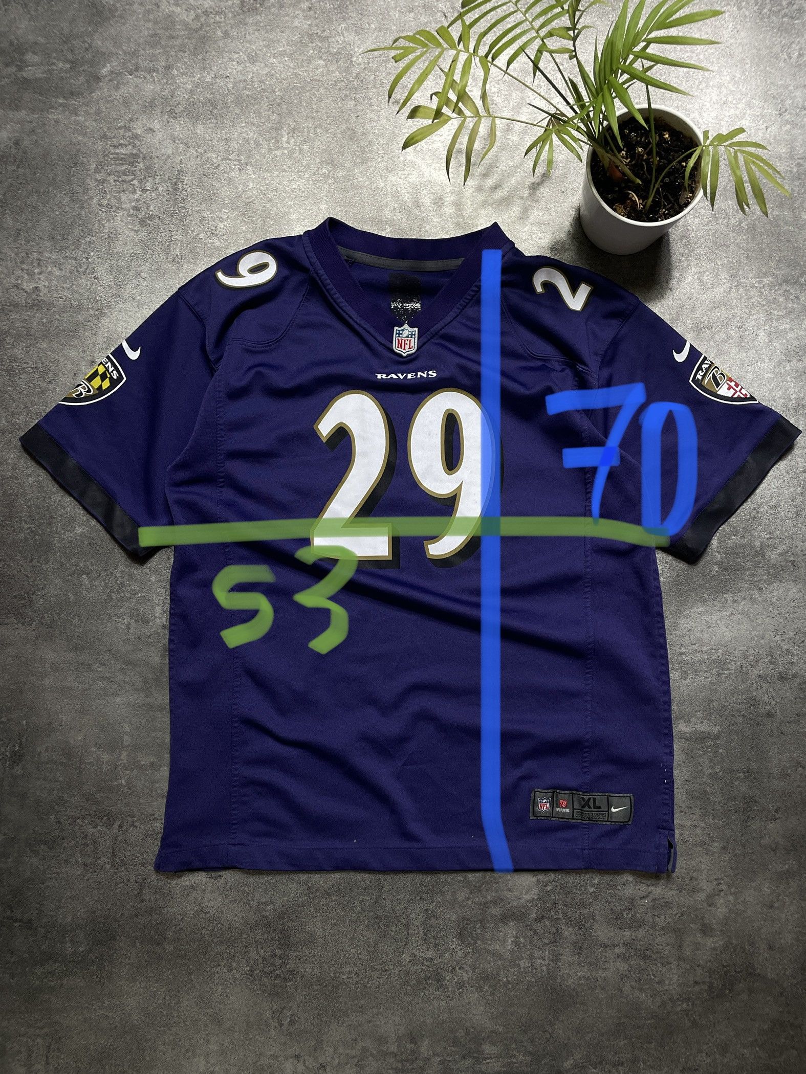 Nike ❗️RARE❗️Nike X NFL Vintage Y2K T-Shirt Ravens Jersey Size US M / EU 48-50 / 2 - 10 Thumbnail