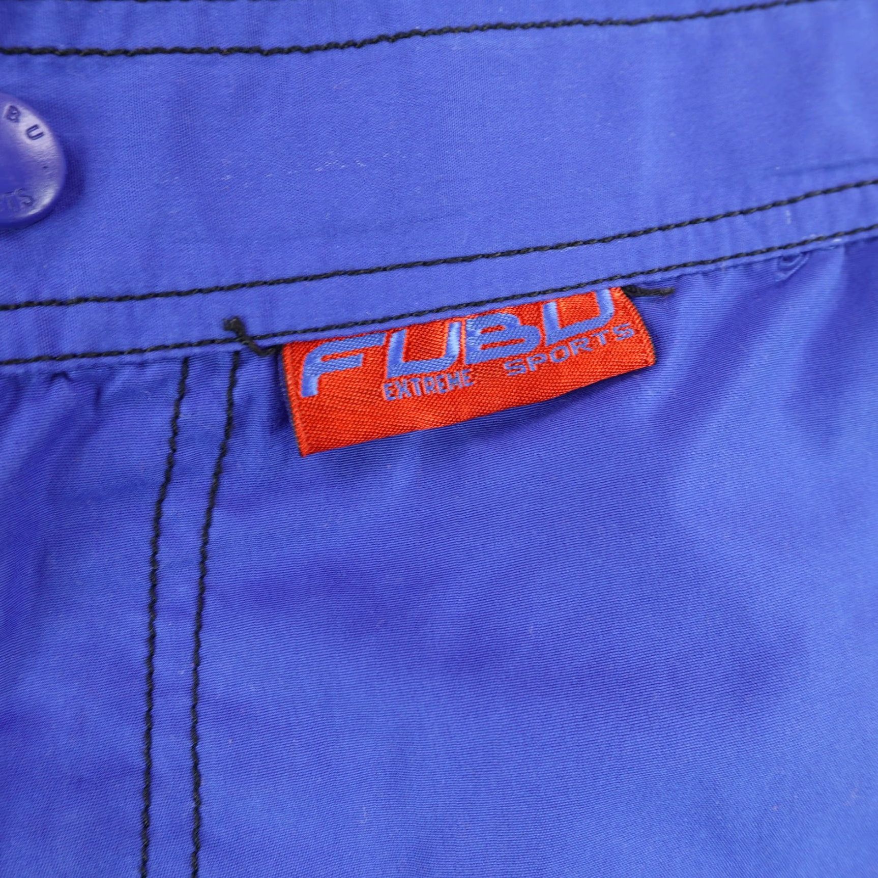 Fubu Vintage FUBU Pants Mens Large Blue Cargo Baggy Windbreaker Sports Loose Y2K 90s Size US 33 - 6 Thumbnail