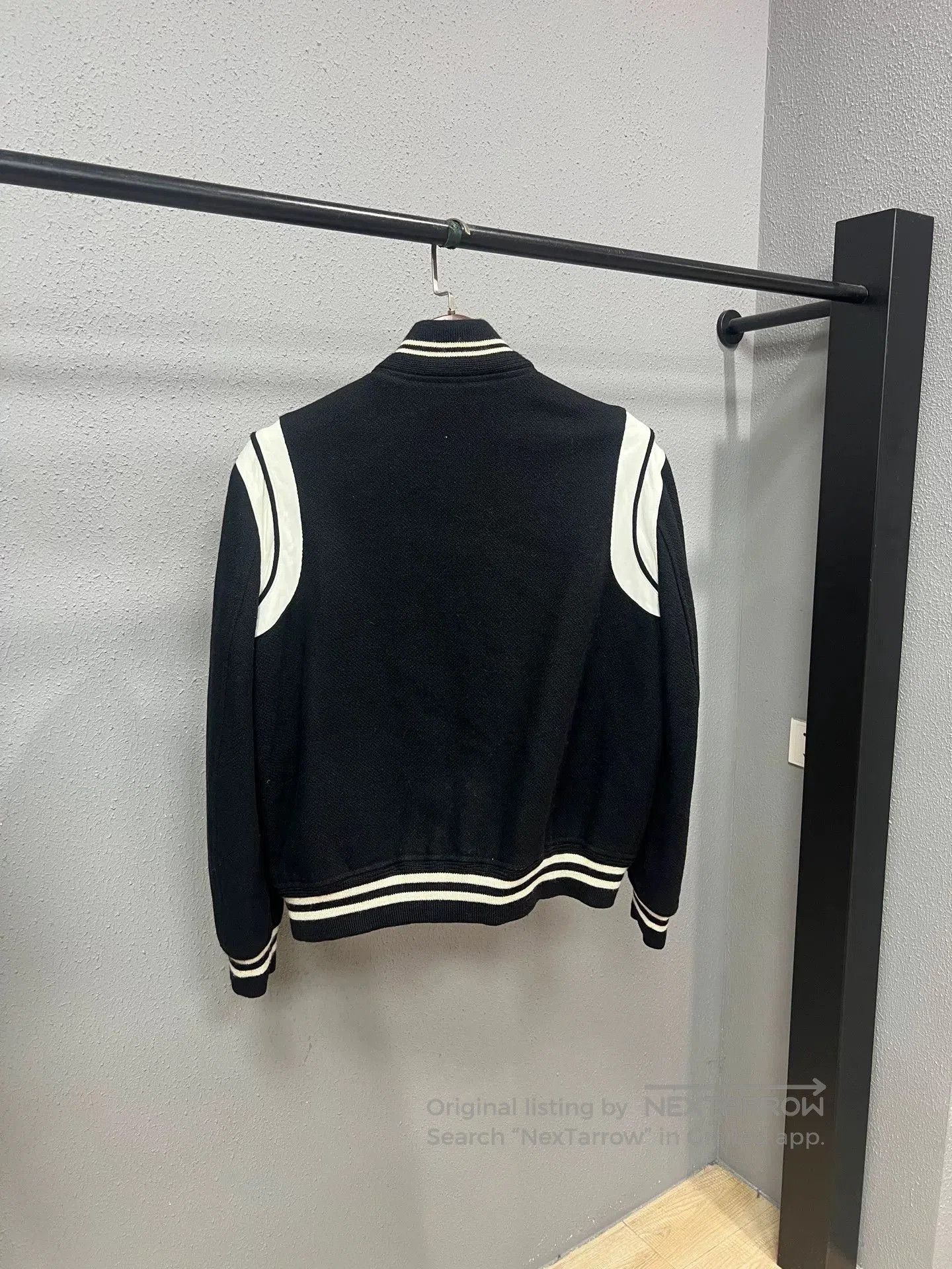 Saint Laurent Paris SLP Black and White Baseball Jacket. Size US L / EU 52-54 / 3 - 2 Thumbnail